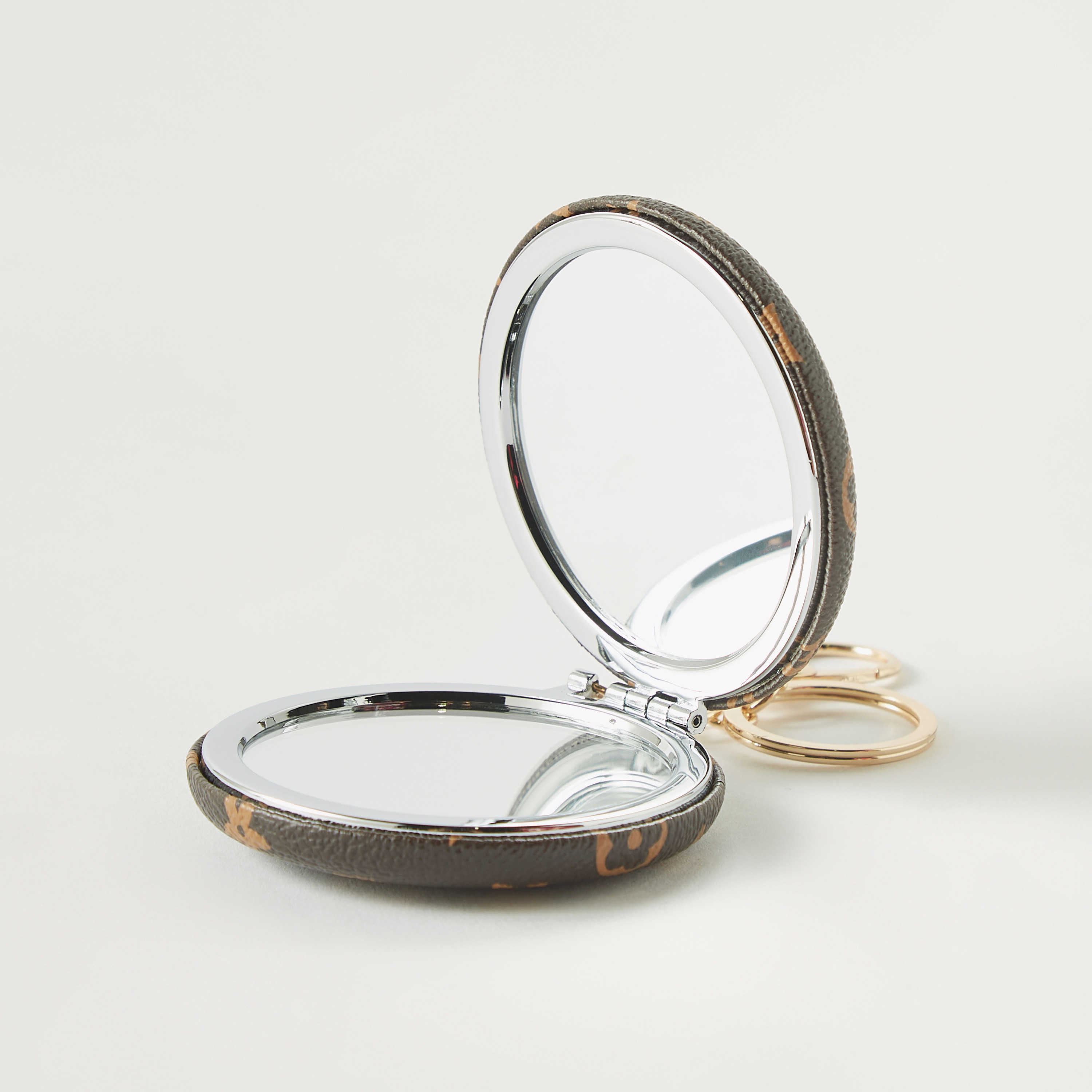 Printed Compact Mirror Keychain with Hook-girls-accessories-keyringsandbagcharms-image-3