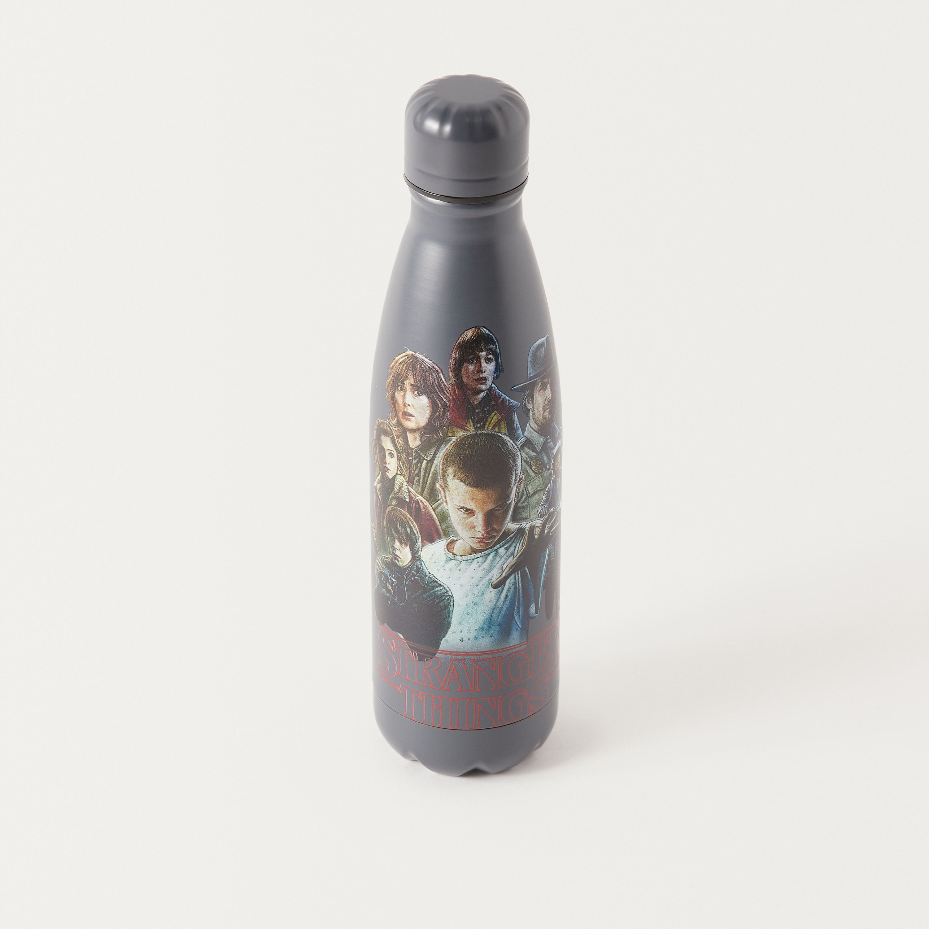 Stranger Things Print Double Wall Stainless Steel Water Bottle - 600 ml-school-waterbottles-image-2