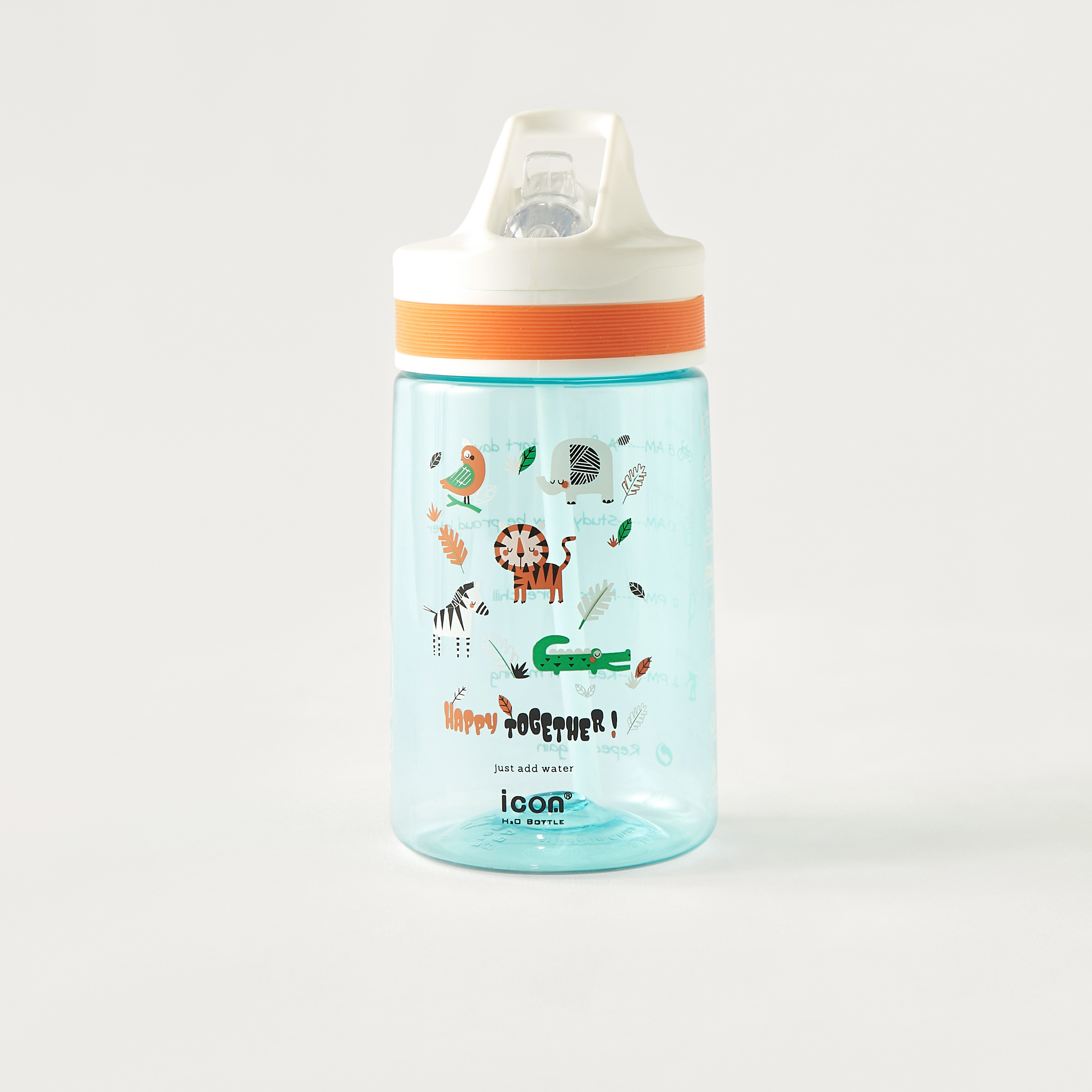 icon Printed Sipper Water Bottle - 400 ml-household-dining-drinkserveware-bottles-image-1