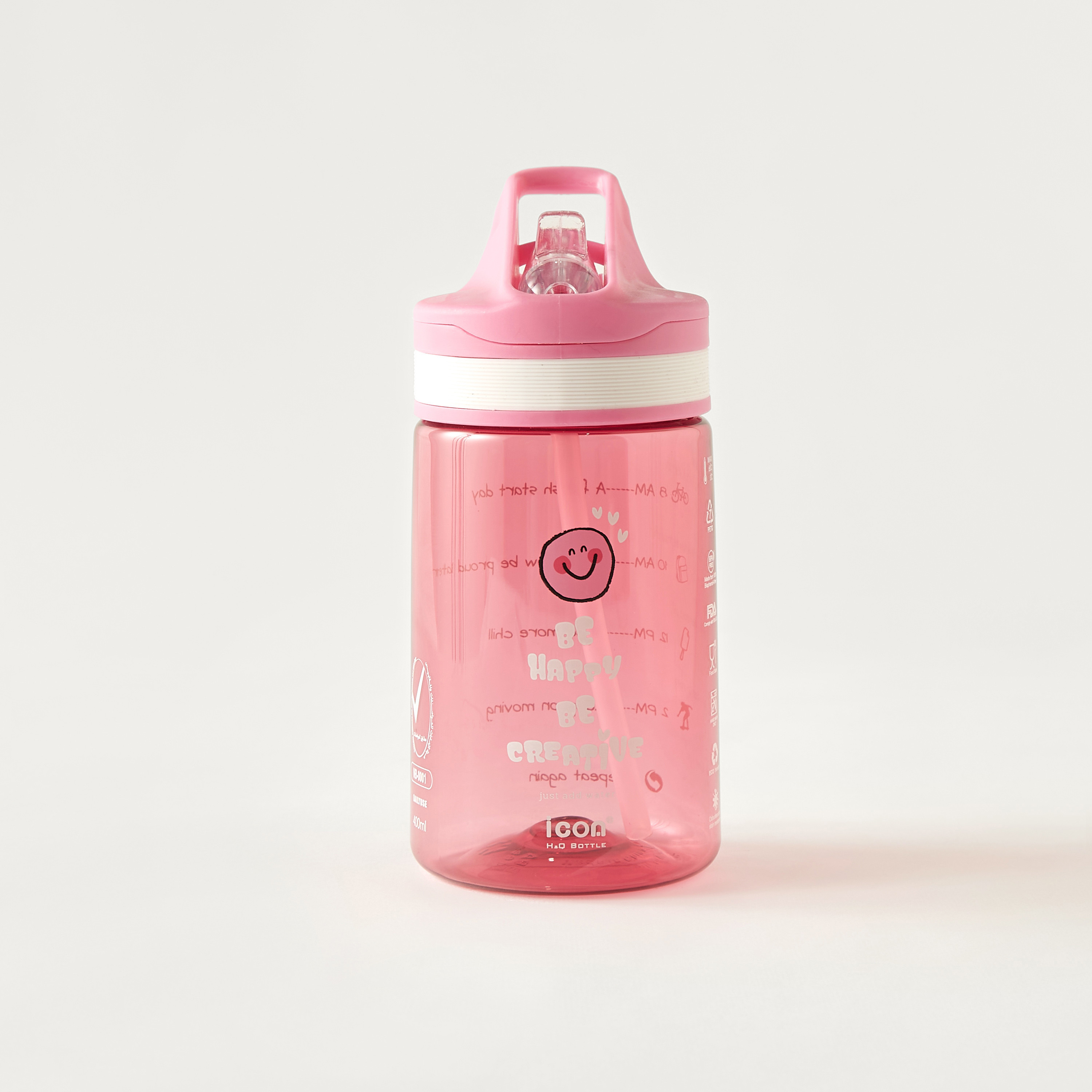 icon Printed Sipper Water Bottle - 400 ml-household-dining-drinkserveware-bottles-image-1
