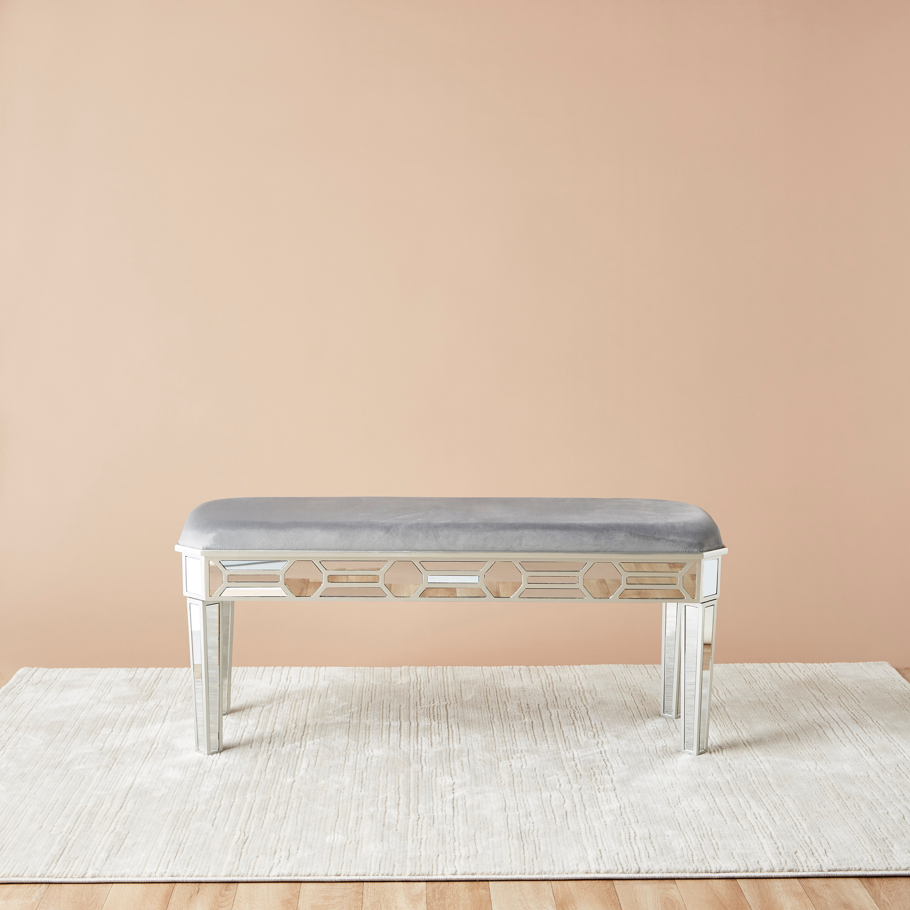 Velvet Upholstered 3-Piece Bench and Stool Set-furniture-diningroom-chairsandbenches-image-2