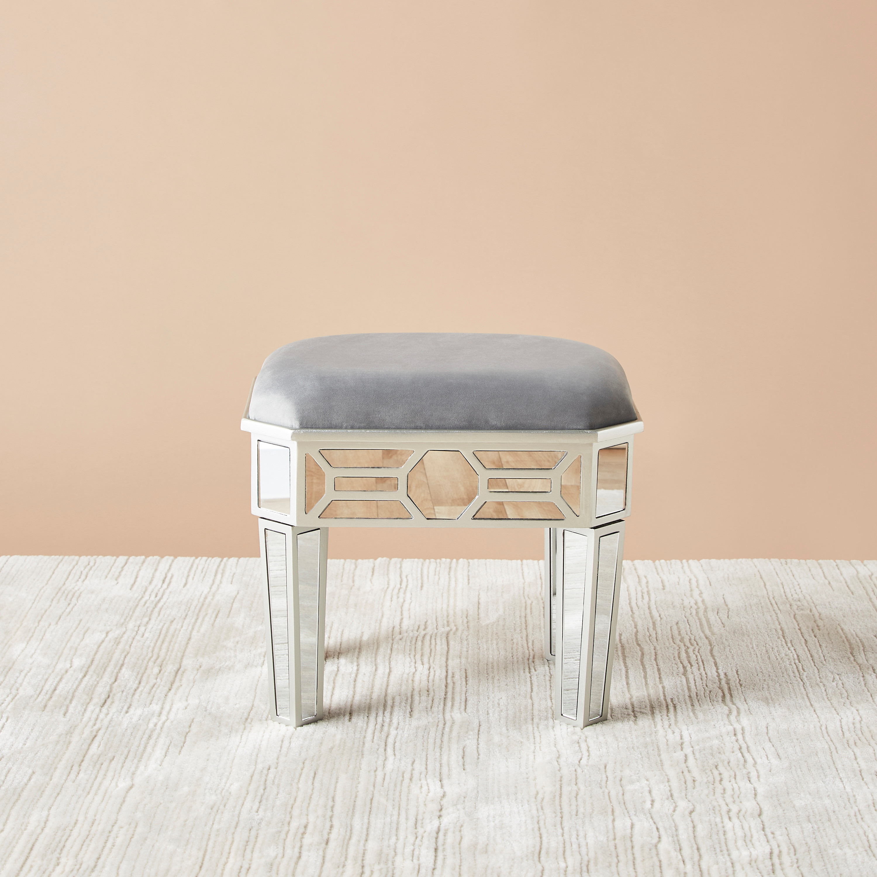 Velvet Upholstered 3-Piece Bench and Stool Set-furniture-diningroom-chairsandbenches-image-3