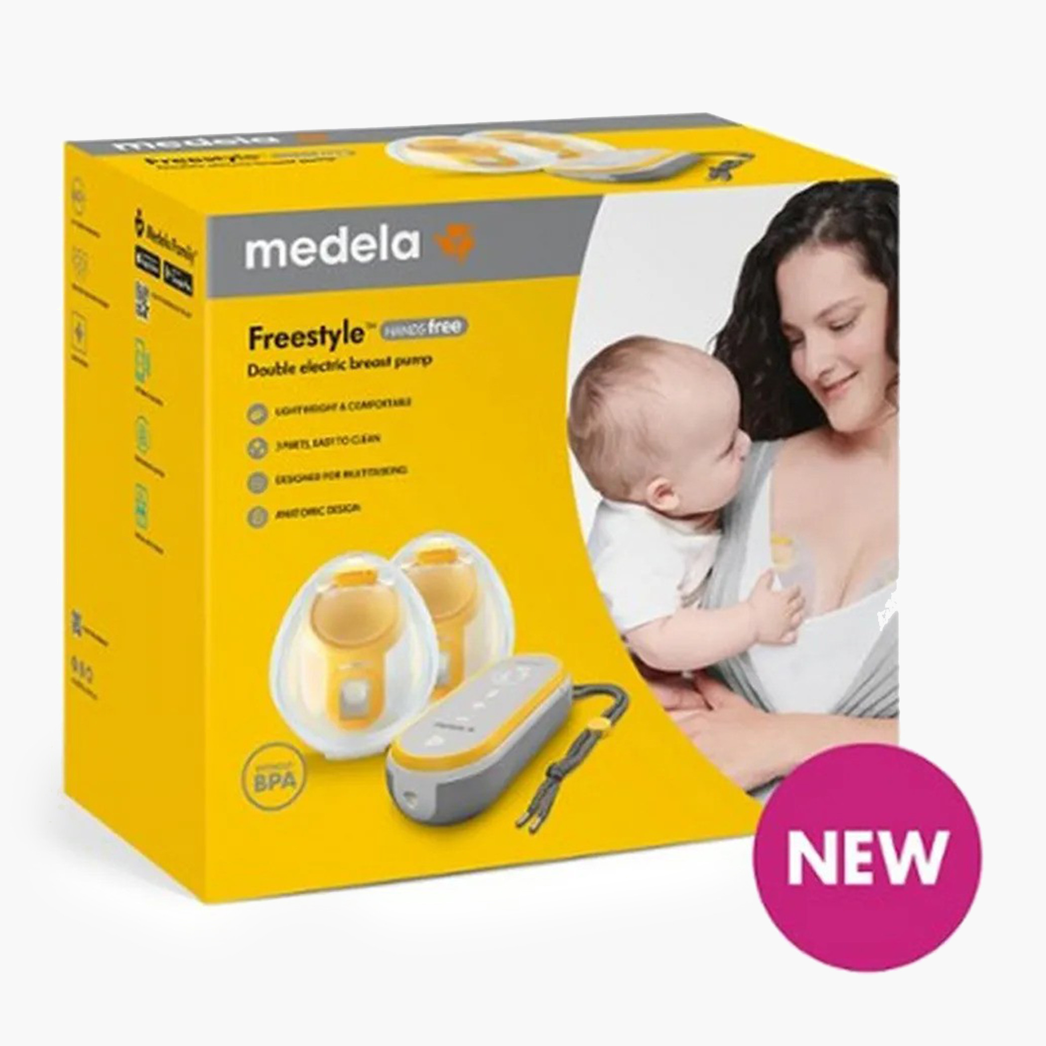 Medela Freestyle Hands-Free Double Electric Breast Pump-baby-feeding-breastfeedingandcare-image-1