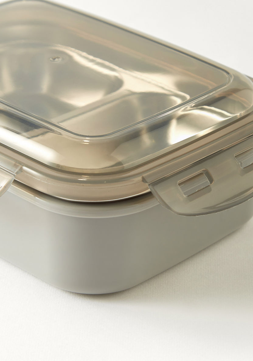 Buy Solid Sectioned Lunch Box with Clip Lock Lid - 1-Year Warranty
