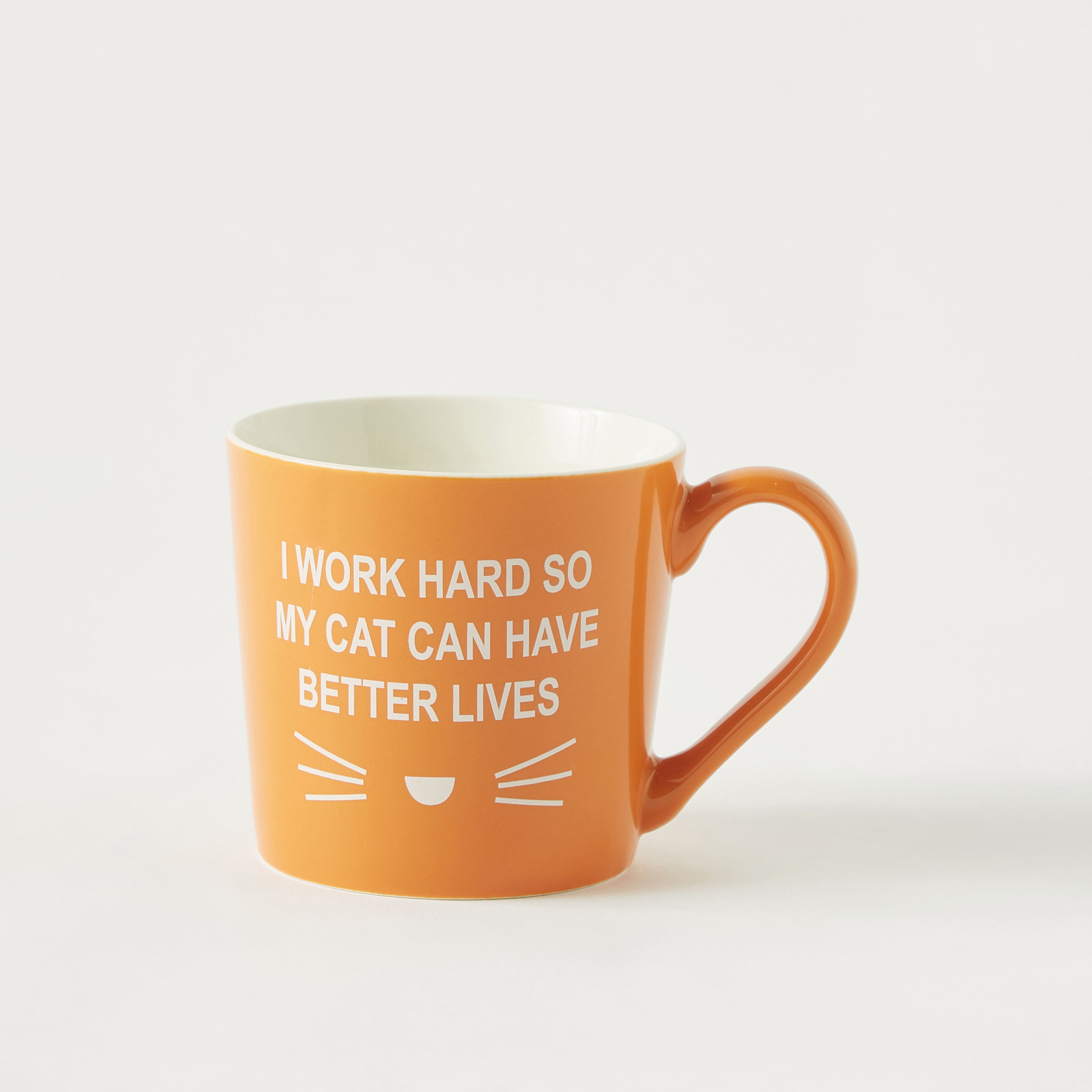 Slogan Print Bone China Mug - 360 ml-household-dining-teaandcoffee-mugsandcups-image-1