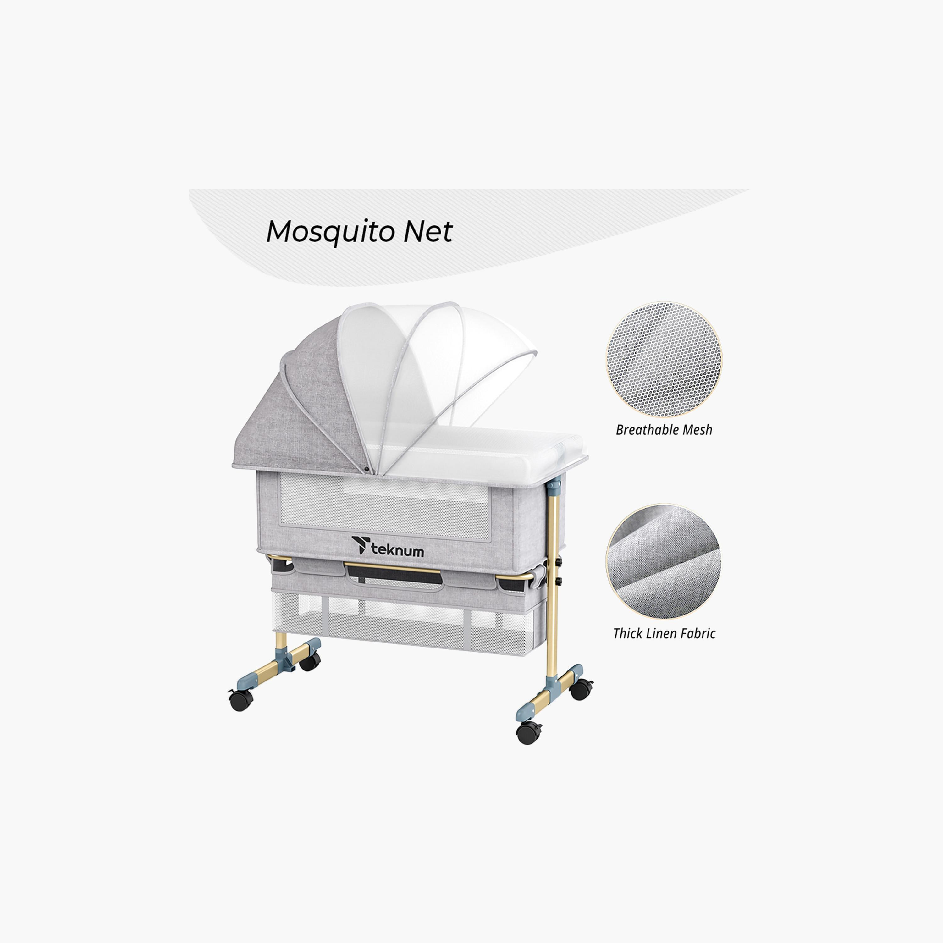 Teknum Sunshine Bedside Crib-baby-nursery-furniture-cribsandbeds-babycribs-image-2