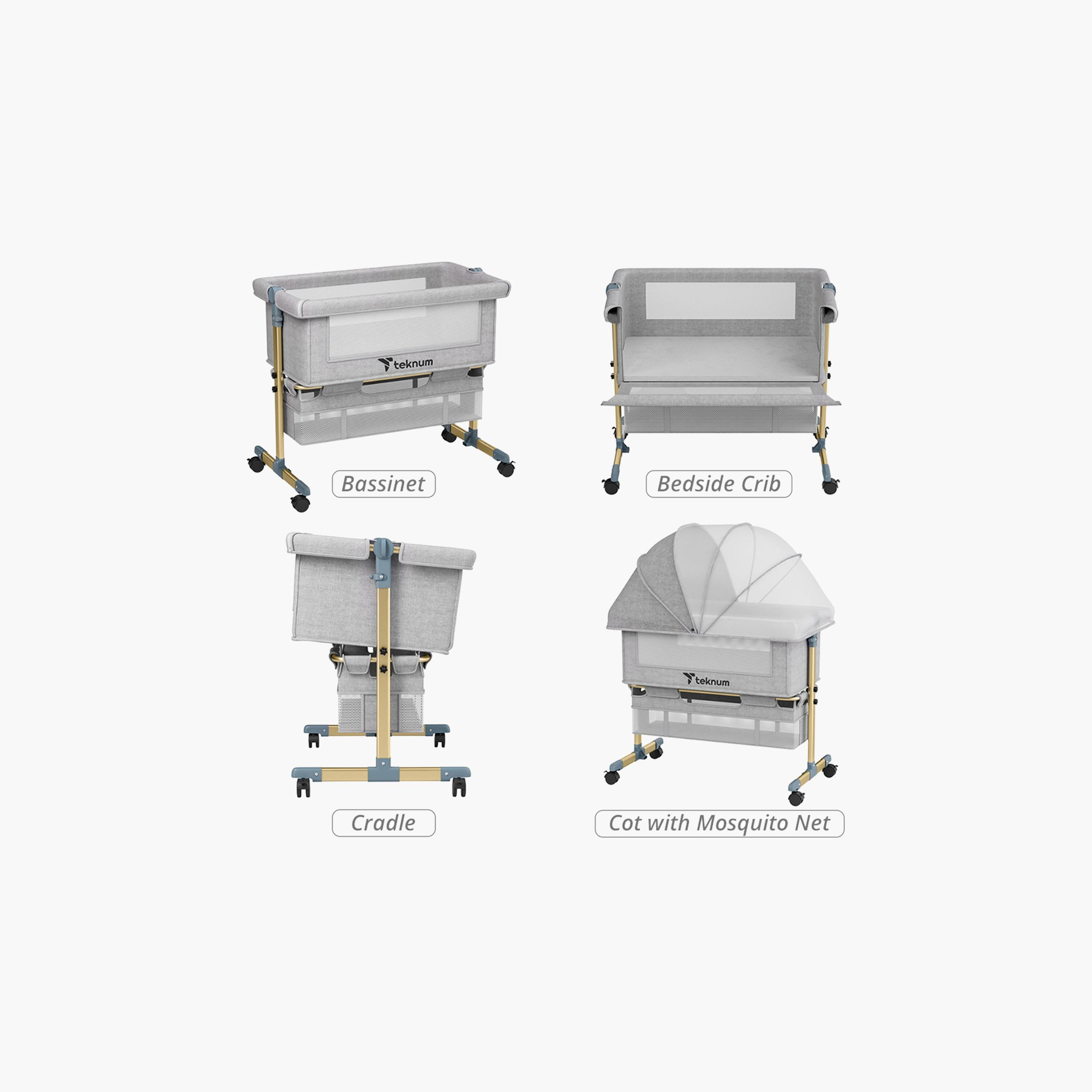 Teknum Sunshine Bedside Crib-baby-nursery-furniture-cribsandbeds-babycribs-image-5