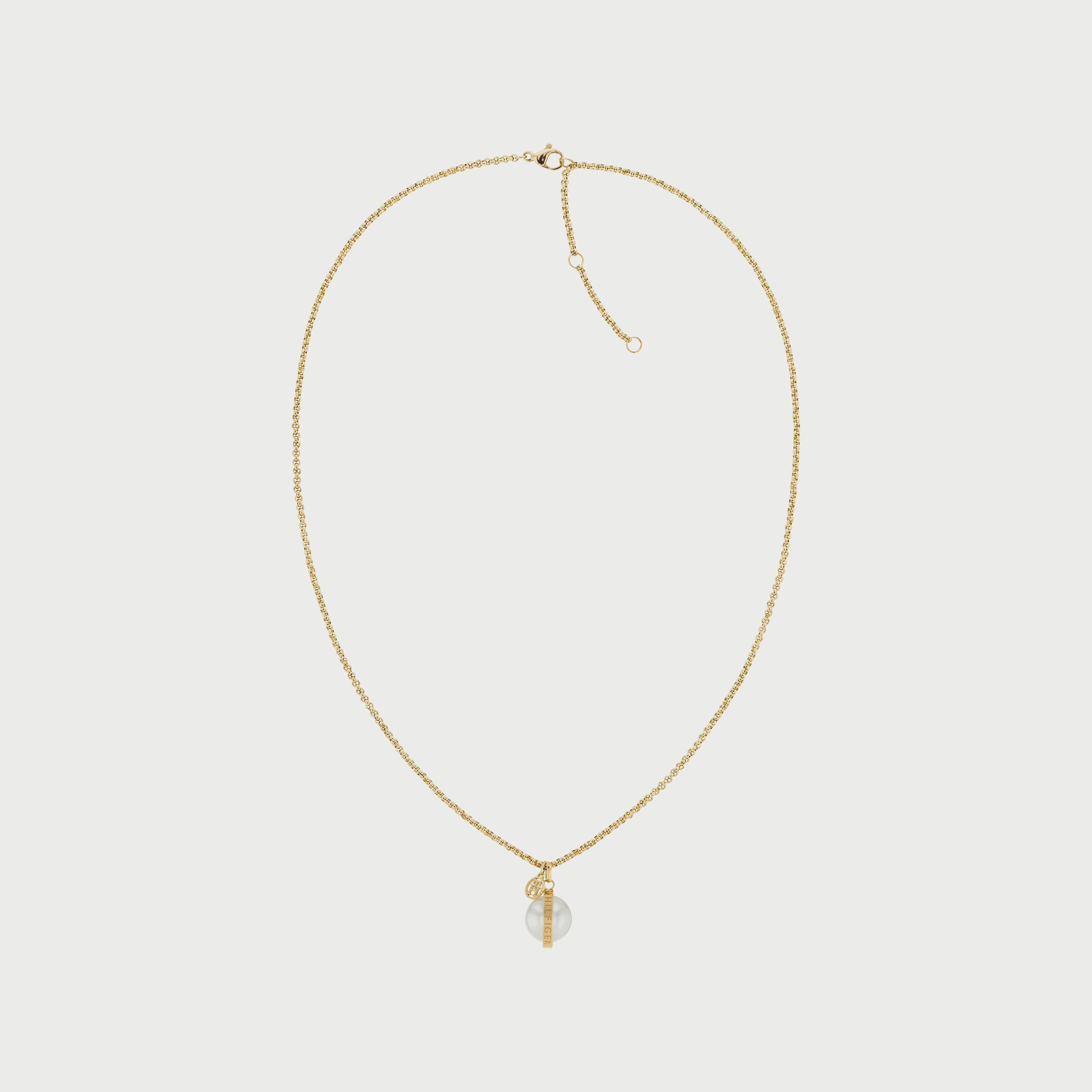 قلادة من اللؤلؤالذهبي والستانلس ستيل للنساء من تومي هيلفجر-women-watchesandjewellery-jewellery-necklacesandpendants-image-1