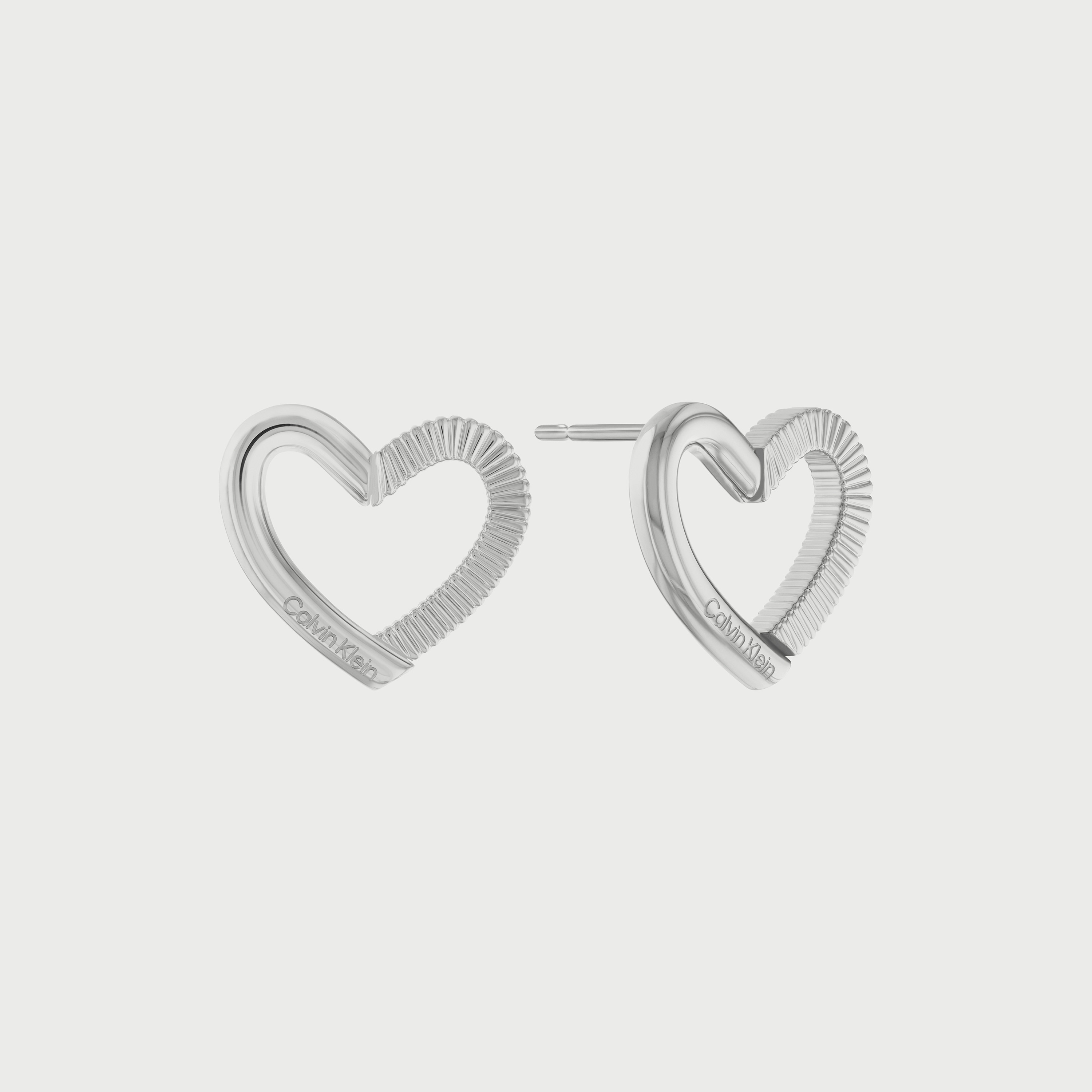 Calvin Klein Women's Silver Stainless Steel Stud Earrings-women-watchesandjewellery-jewellery-earrings-image-1