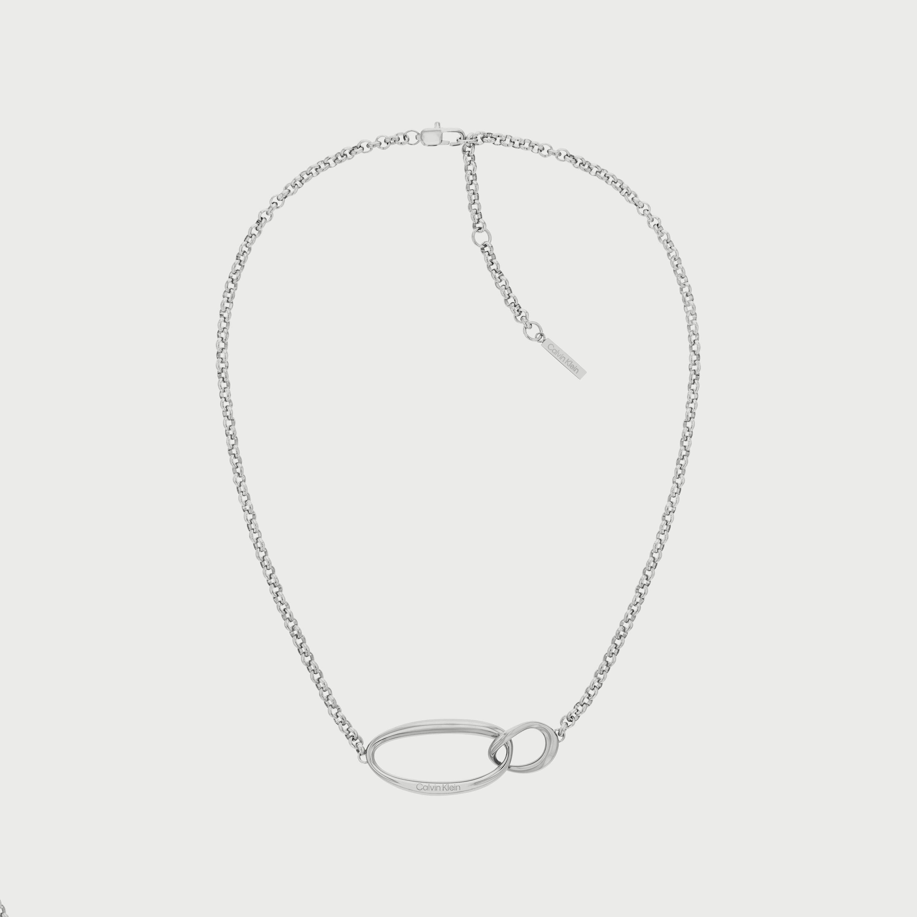 قلادة للنساء من الفولاذ المقاوم للصدأ الفضي من كالفن كلاين-women-watchesandjewellery-jewellery-necklacesandpendants-image-1