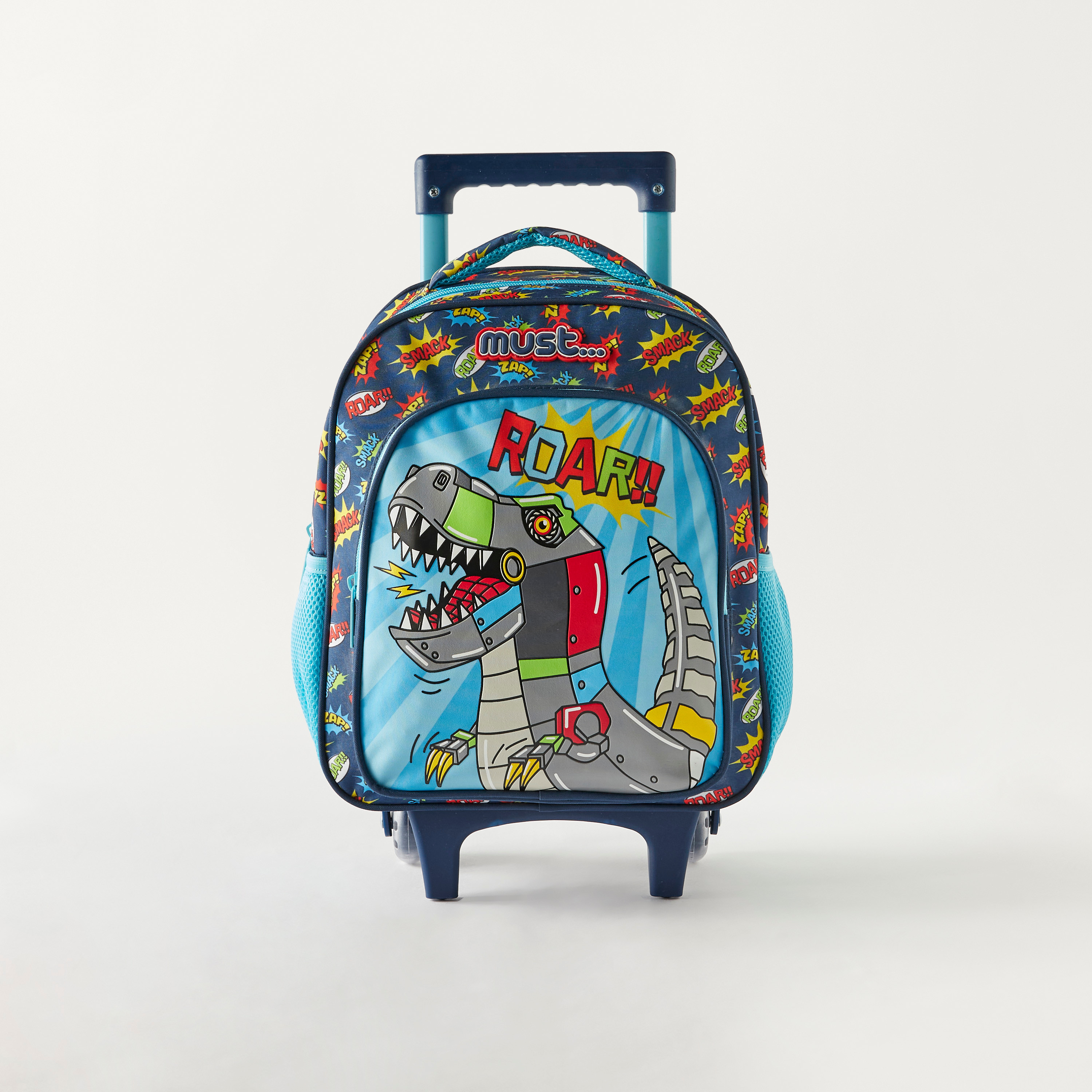 MustTeam 3-Piece Dinosaur Graphic Print 12-inch Trolley Backpack Set - 2-Year Warranty-PROMO_LSBTS15_230726-image-2