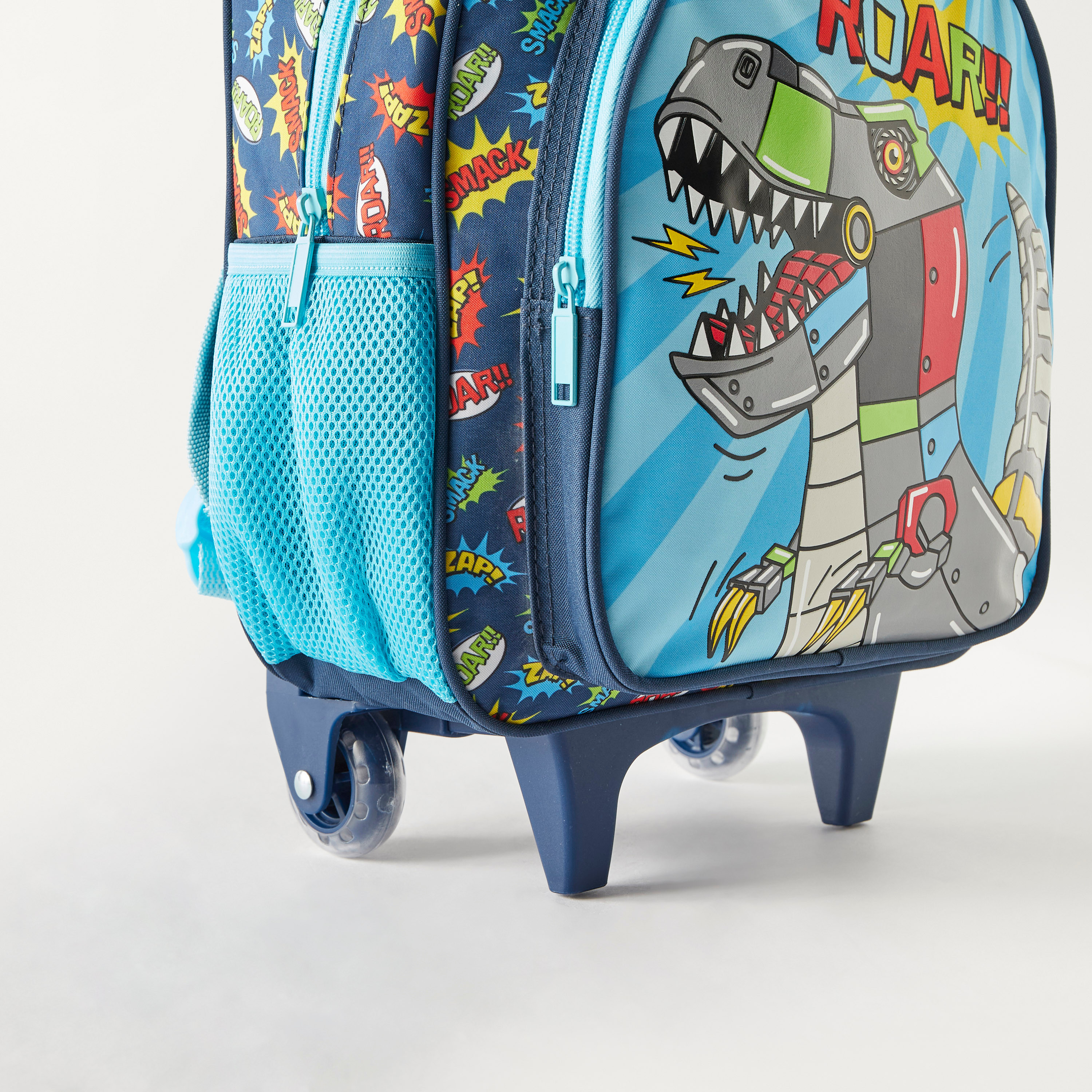 MustTeam 3-Piece Dinosaur Graphic Print 12-inch Trolley Backpack Set - 2-Year Warranty-PROMO_LSBTS15_230726-image-5
