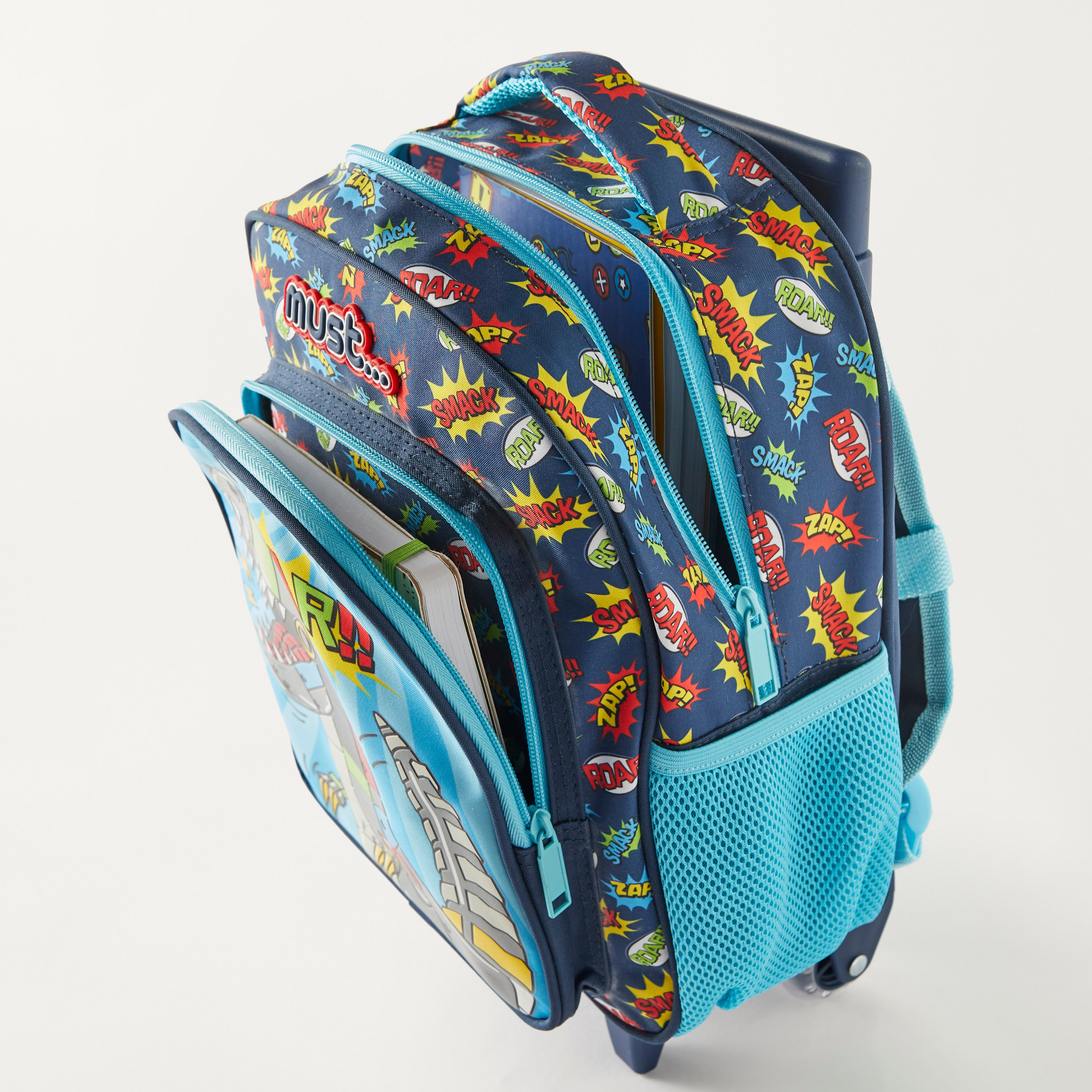 MustTeam 3-Piece Dinosaur Graphic Print 12-inch Trolley Backpack Set - 2-Year Warranty-PROMO_LSBTS15_230726-image-8