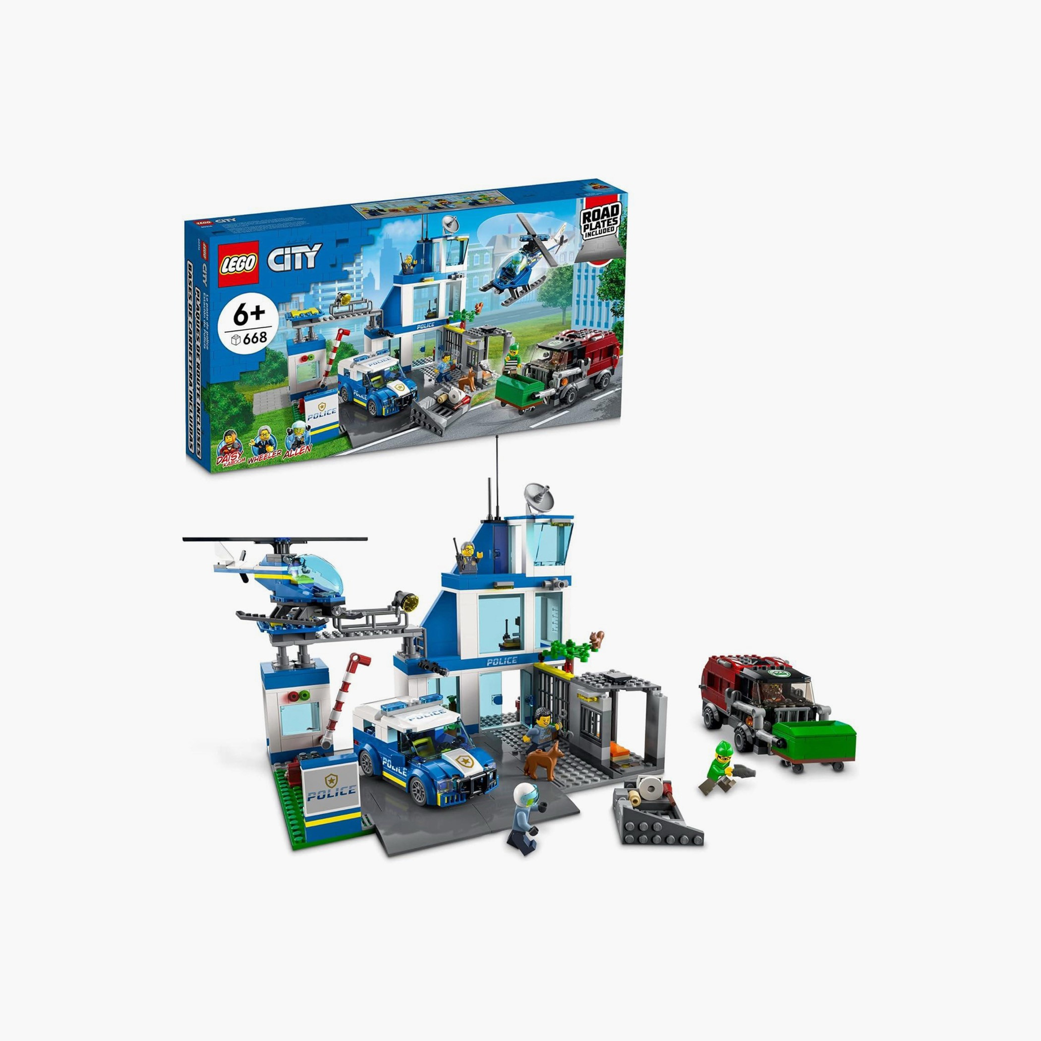LEGO® City Police Station 60316 Building Kit (668 Pieces)-toys-buildingblocks-blocks-image-1