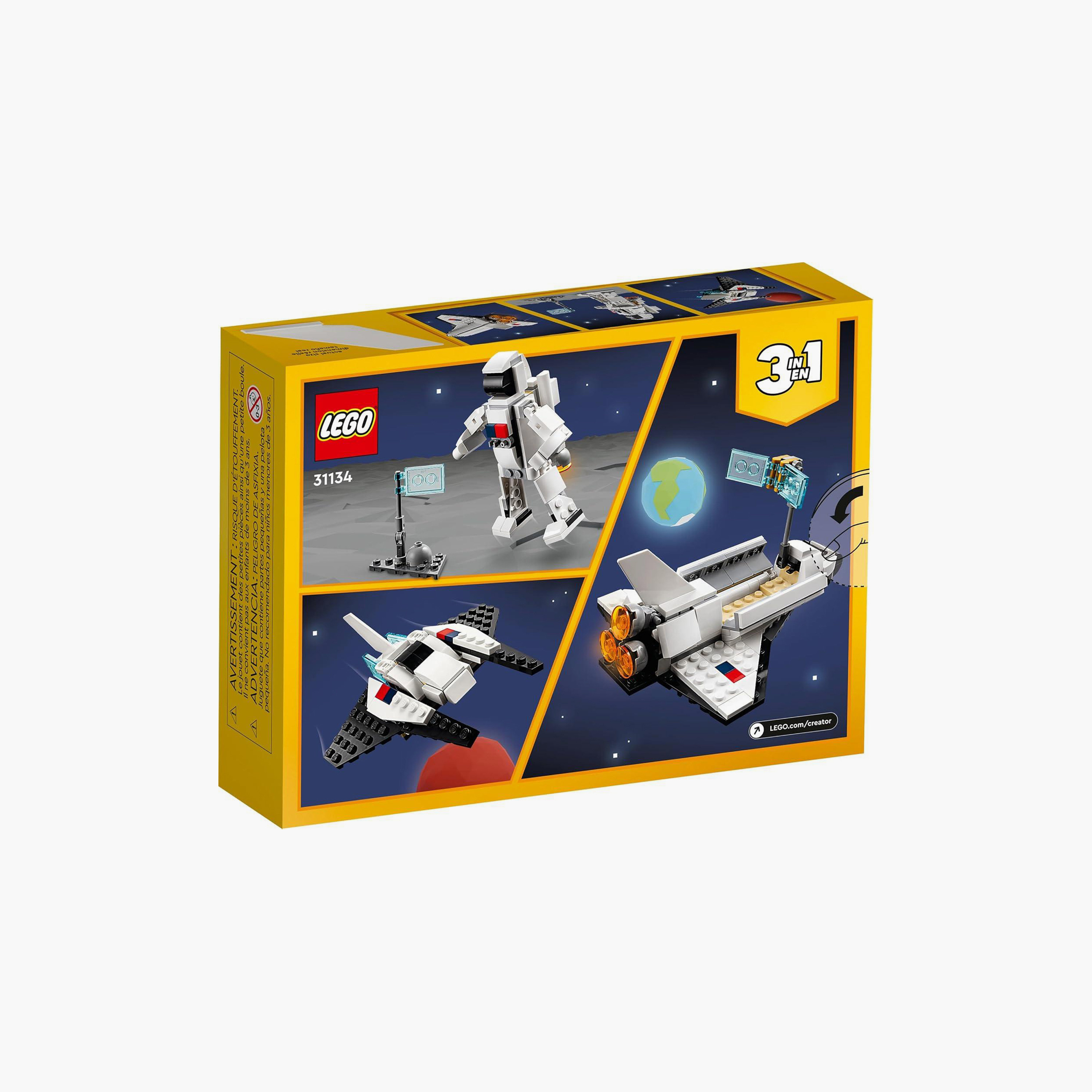 LEGO® Creator Space Shuttle 31134 Building Toy Set (144 Pieces)-toys-buildingblocks-blocks-image-3
