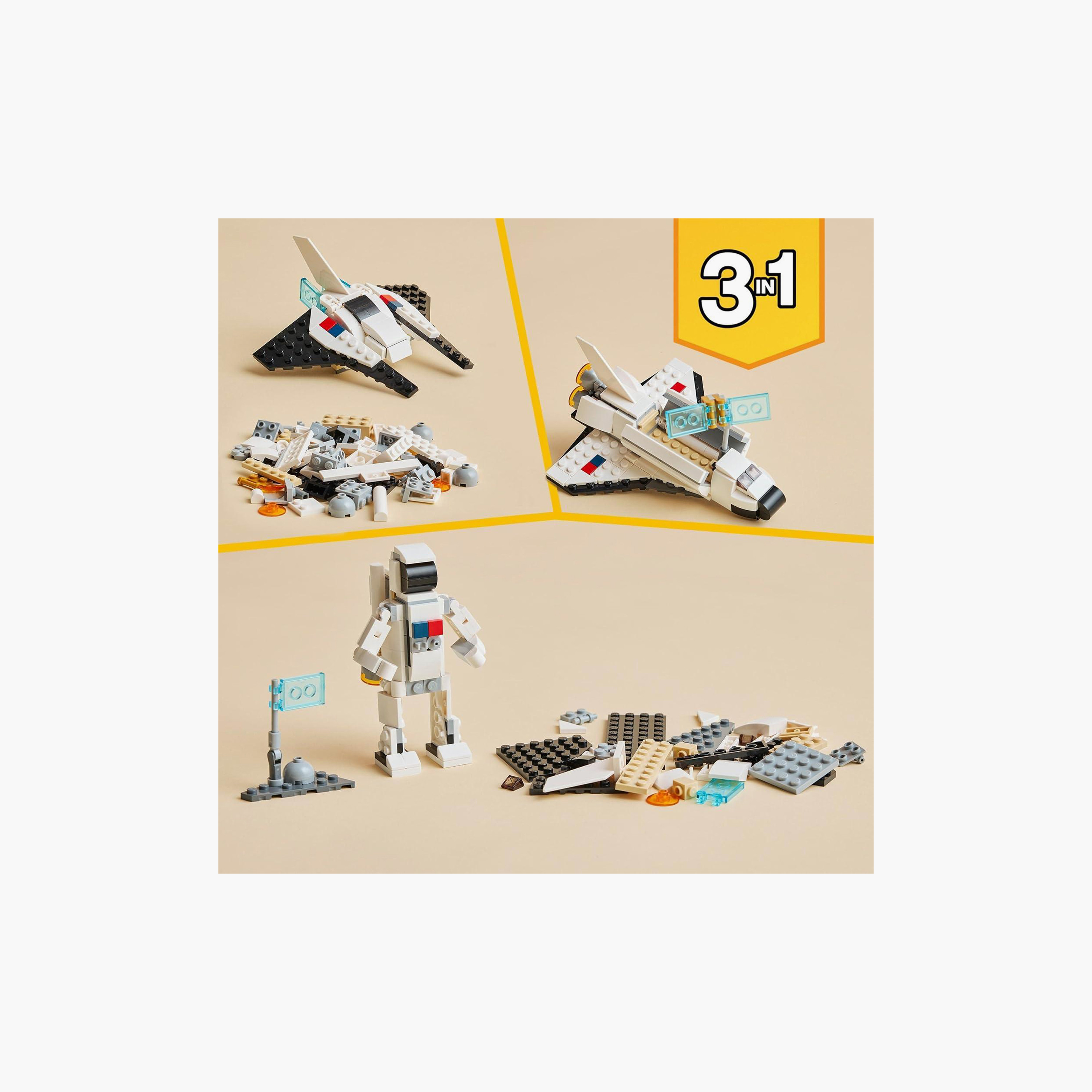 LEGO® Creator Space Shuttle 31134 Building Toy Set (144 Pieces)-toys-buildingblocks-blocks-image-4