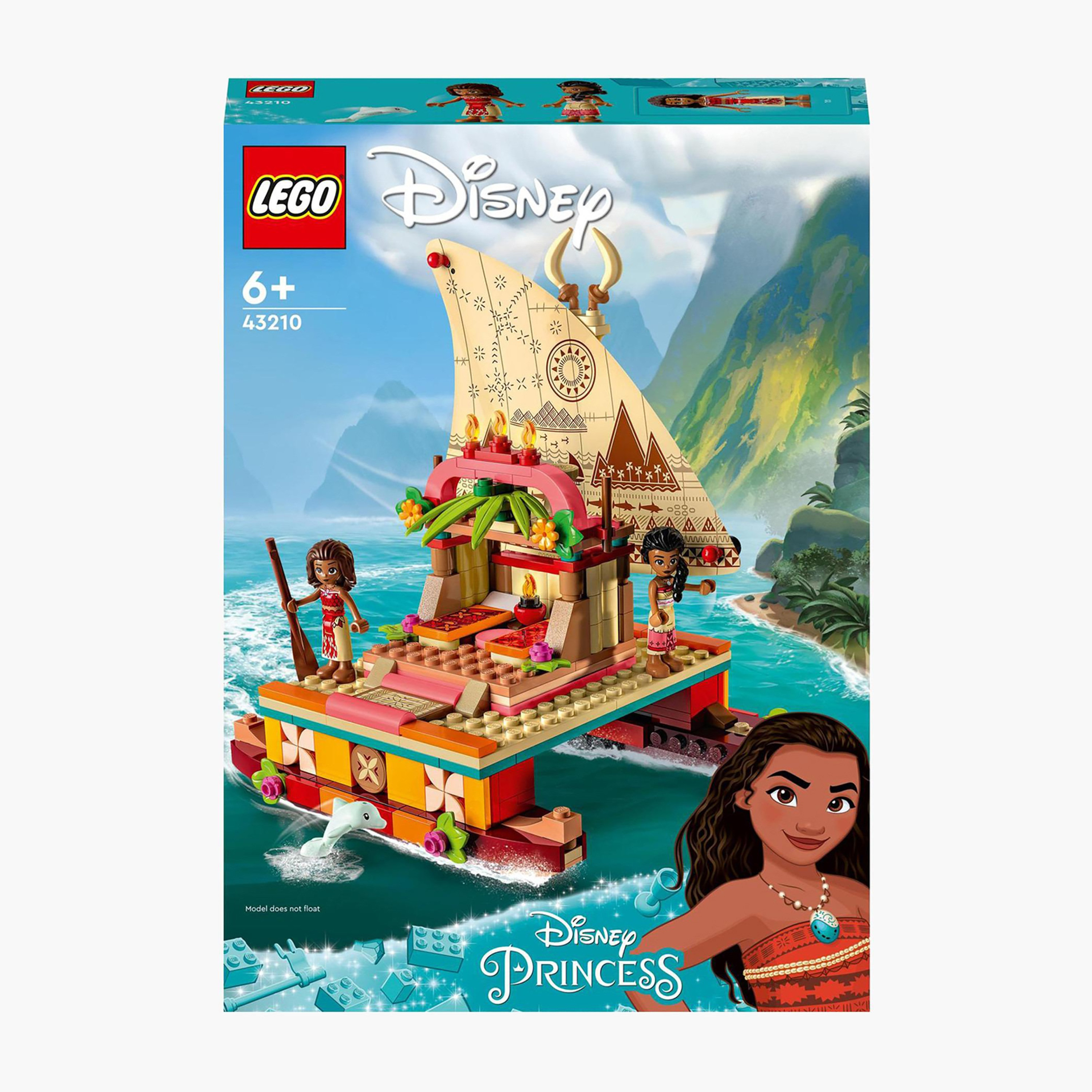Buy LEGO ǀ Disney Moana’s Wayfinding Boat 43210 Building Toy Set (321 ...