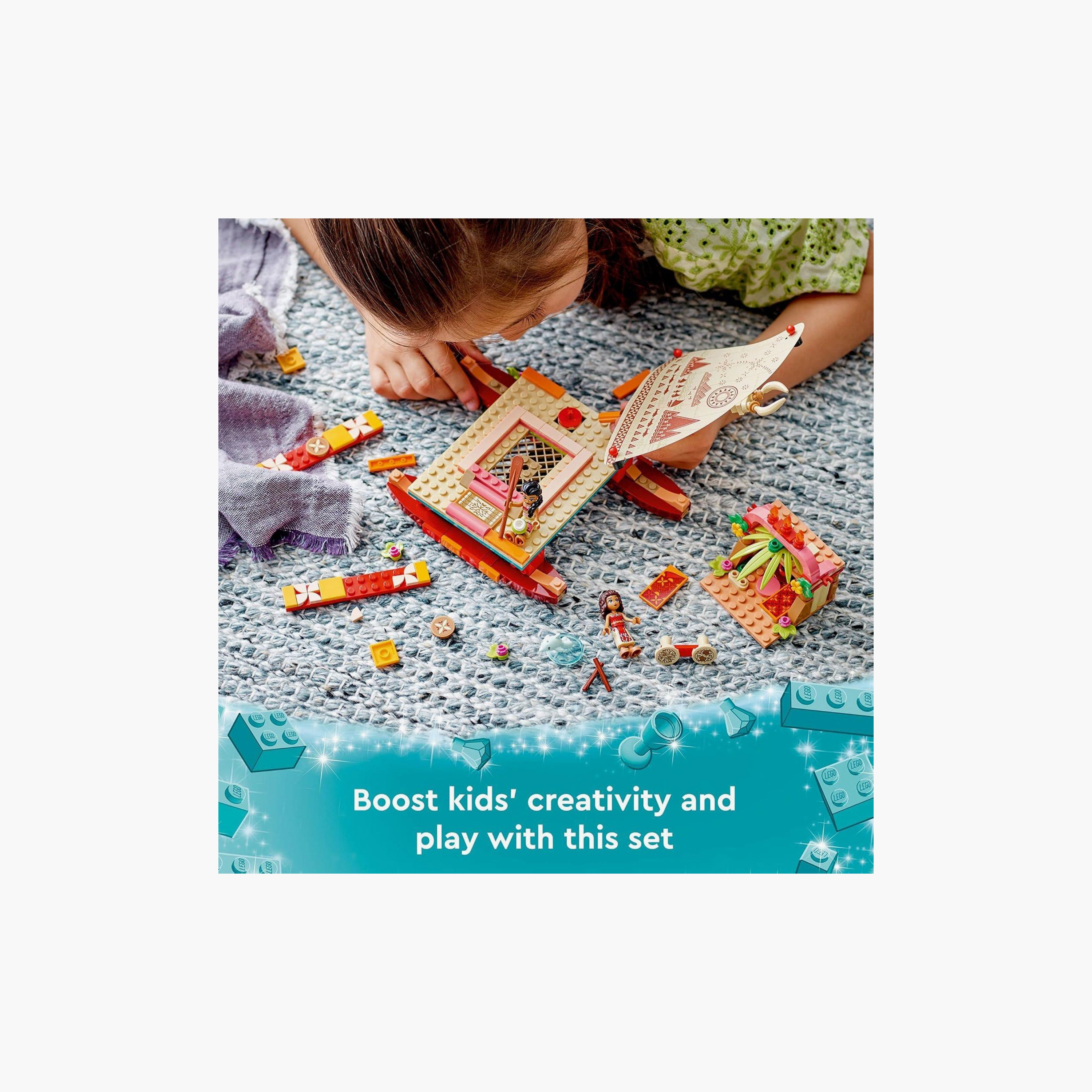 Buy LEGO ǀ Disney Moana’s Wayfinding Boat 43210 Building Toy Set (321 ...