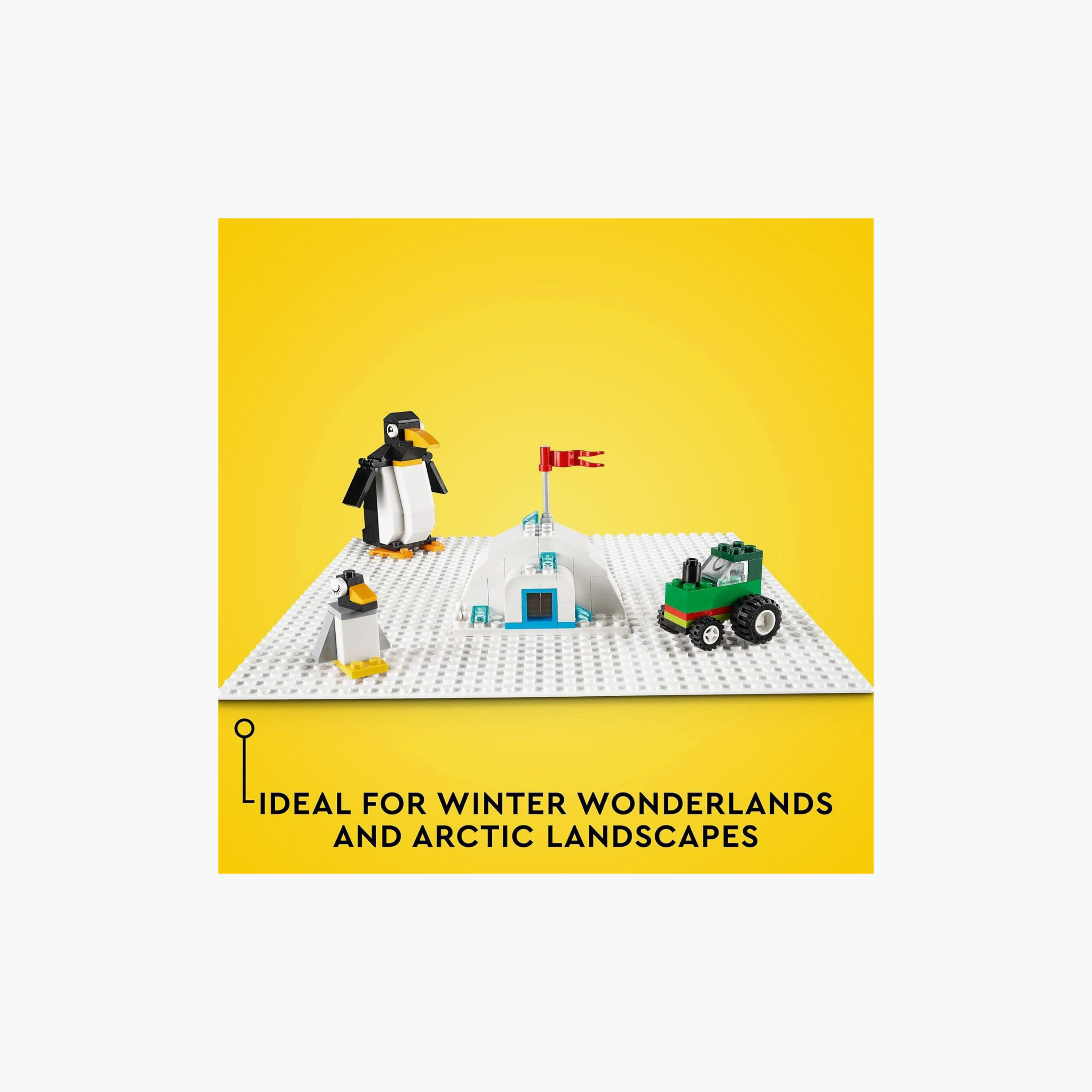 LEGO® Classic White Baseplate 11026 Building Kit for Kids (1 Piece)-toys-buildingblocks-blocks-image-2