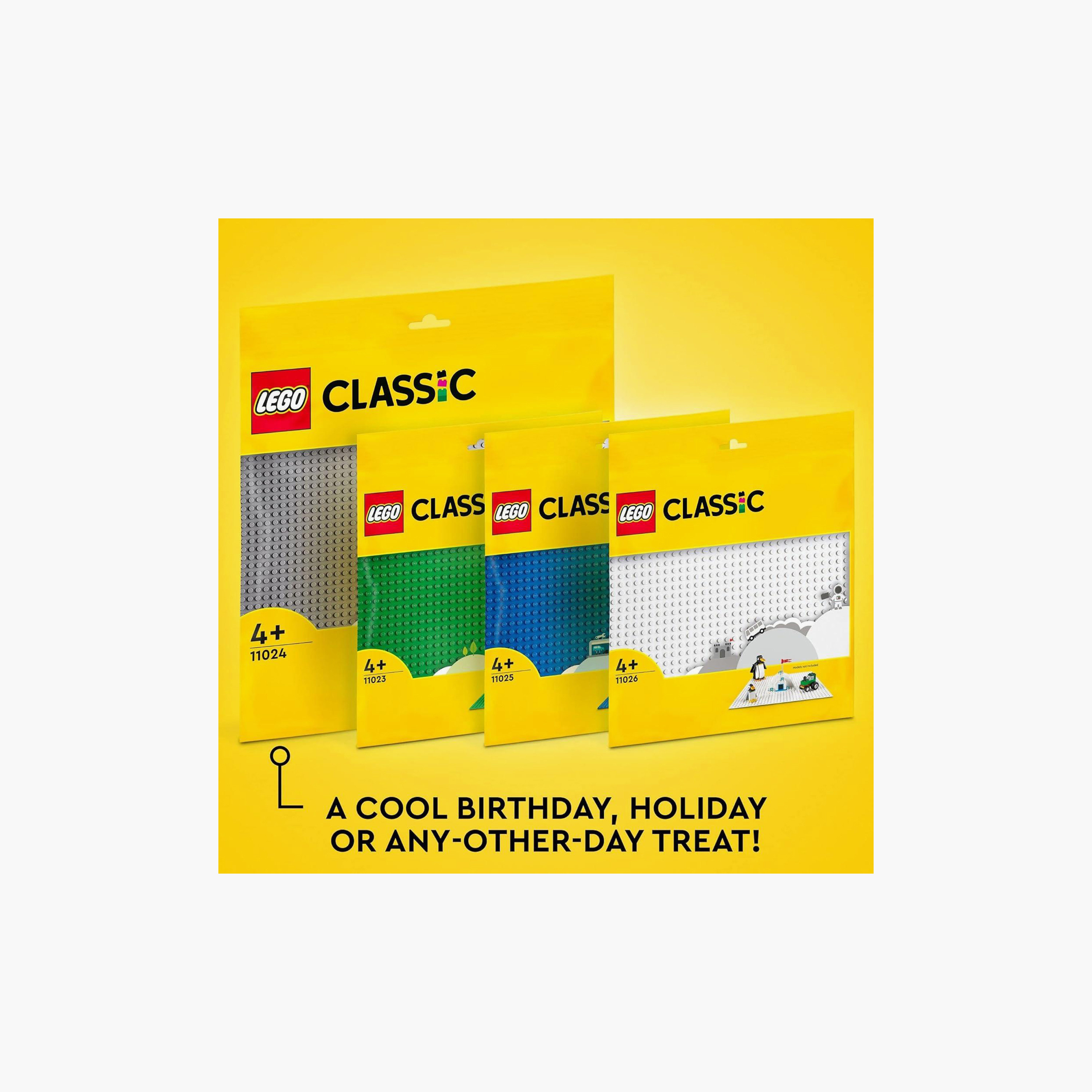 LEGO® Classic White Baseplate 11026 Building Kit for Kids (1 Piece)-toys-buildingblocks-blocks-image-3