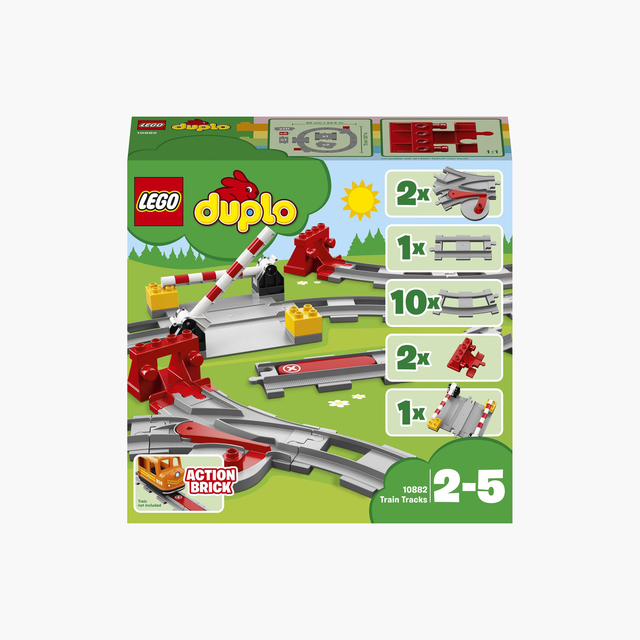 Duplo train online rails