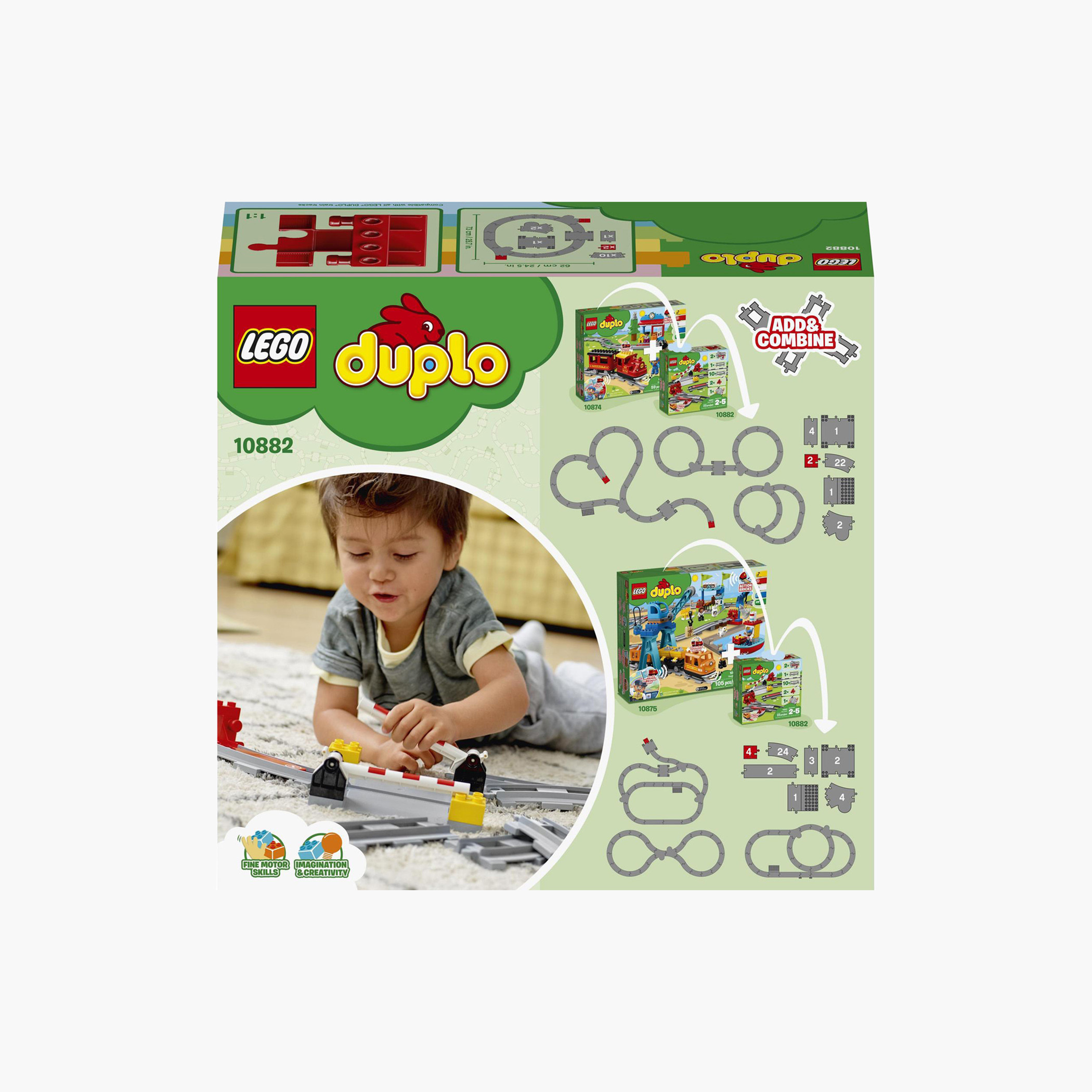 Buy LEGO DUPLO Train Tracks 10882 Building Toy Online Babyshop UAE