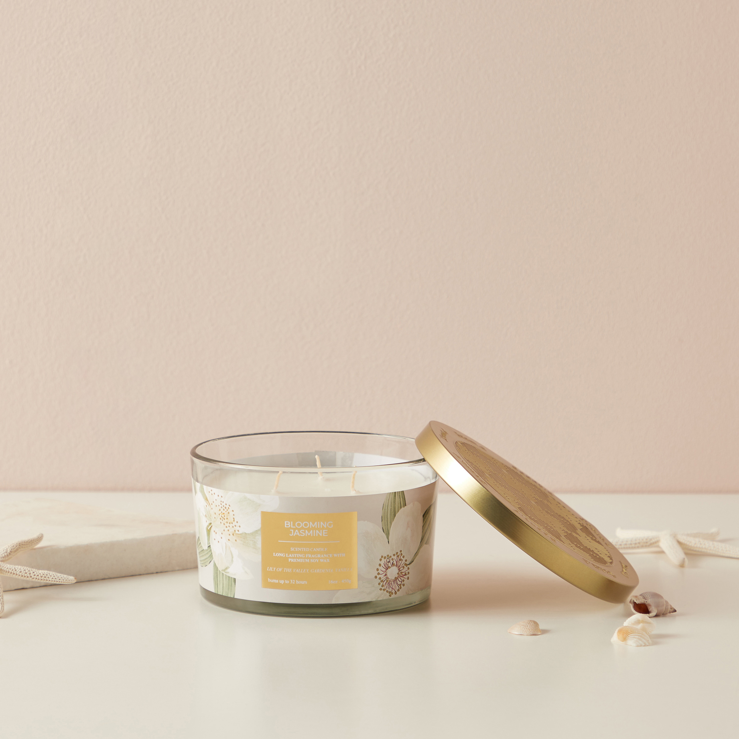 Scent.d Fresh Cotton 3-Wick Jar Candle - 450 gms-household-homefragrance-candles-image-1