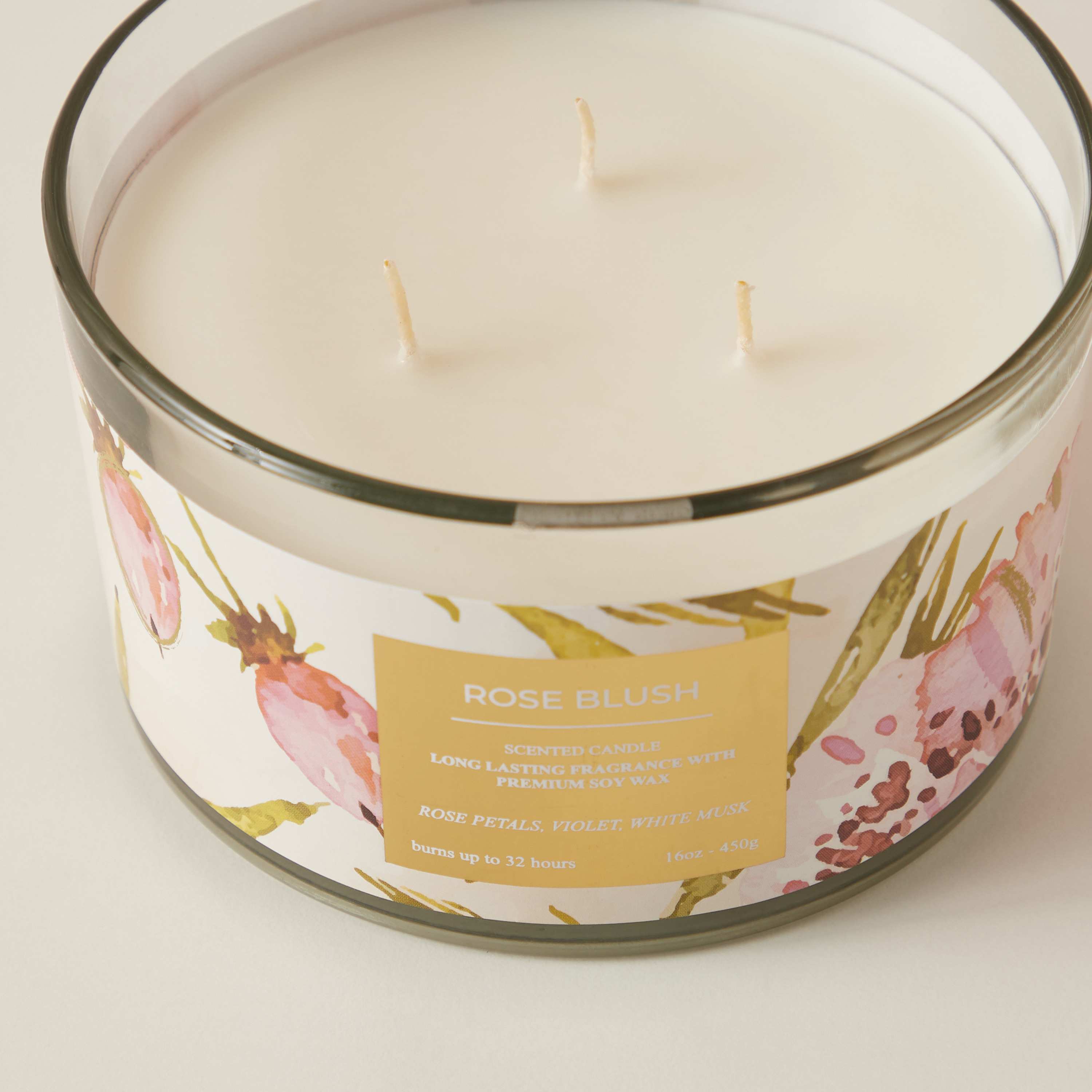 جرة شمع 3 فتلات روز بلش من سينت.د - 450 جرام-household-homefragrance-candles-image-3
