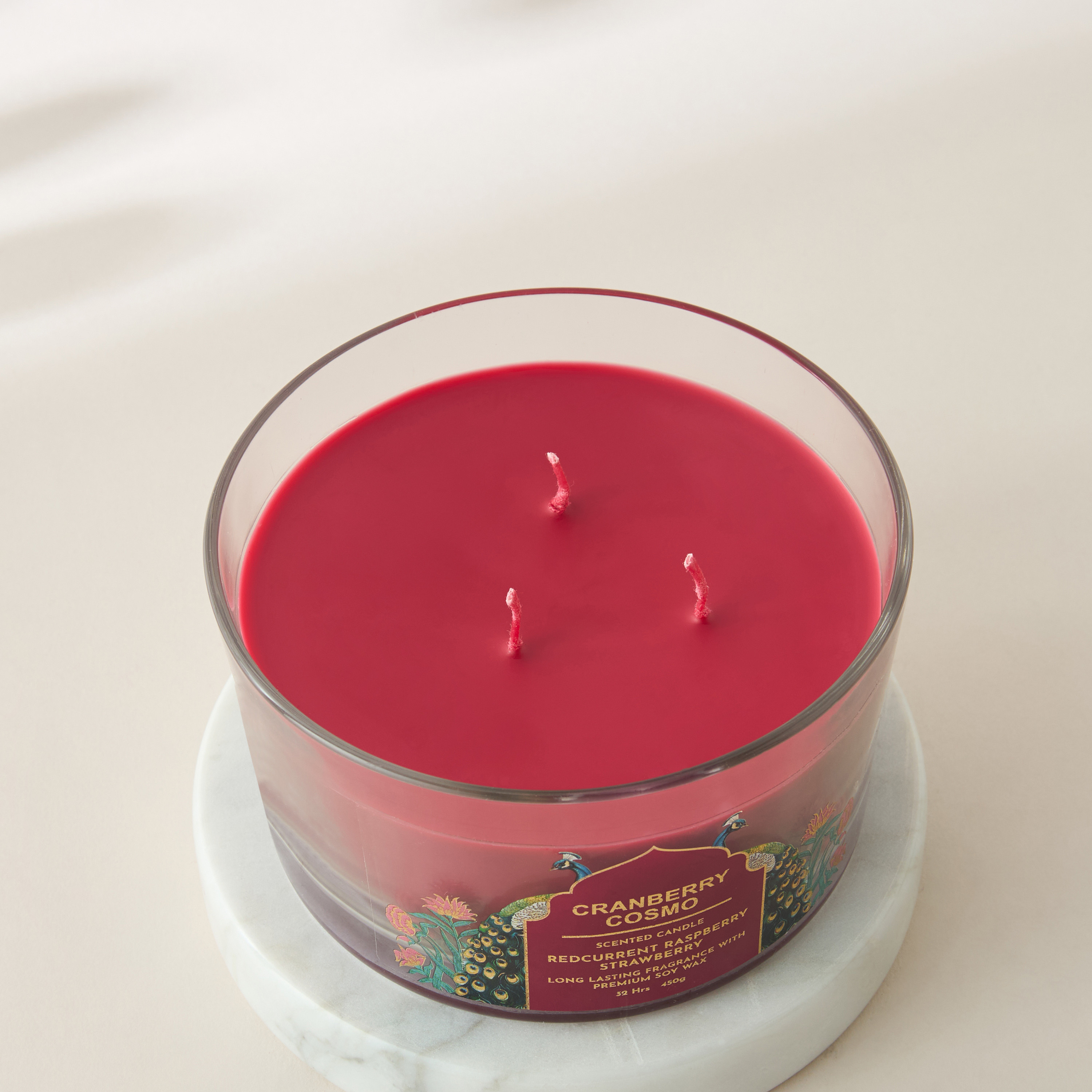 Scent.d Fresh Cotton 3-Wick Jar Candle - 450 gms-household-homefragrance-candles-image-3