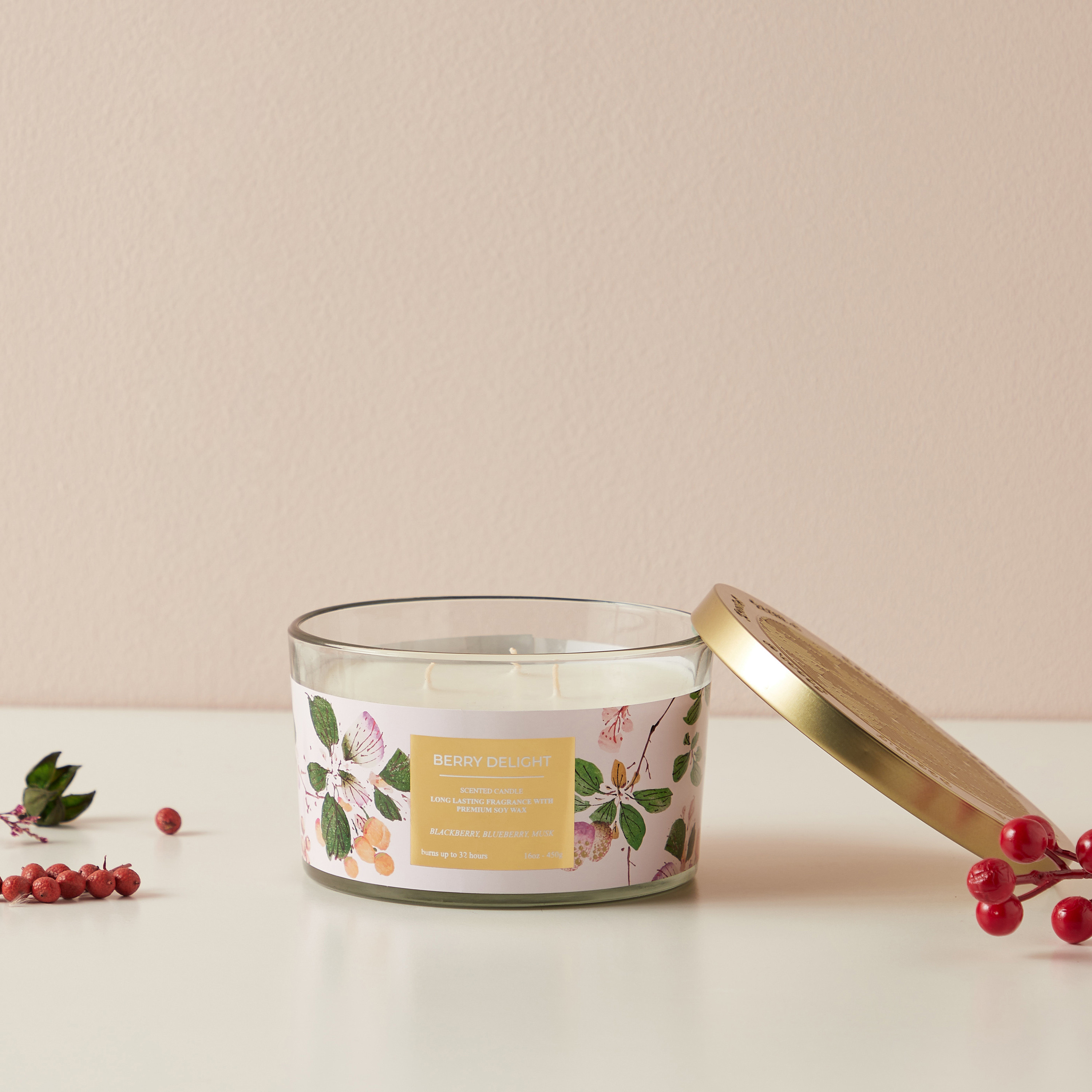 Scent.d Fresh Cotton 3-Wick Jar Candle - 450 gms-household-homefragrance-candles-image-1