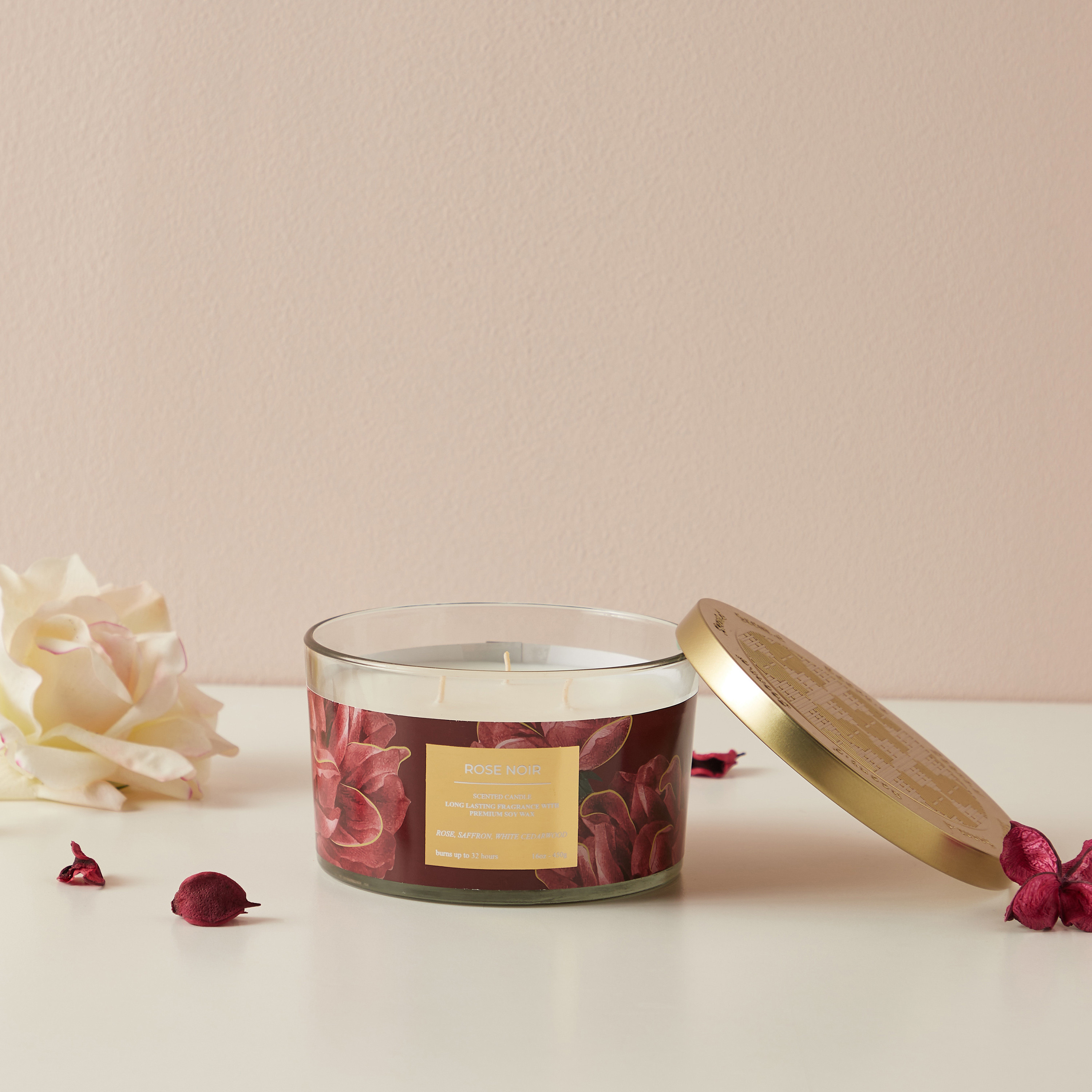 Scent.d Fresh Cotton 3-Wick Jar Candle - 450 gms-household-homefragrance-candles-image-1