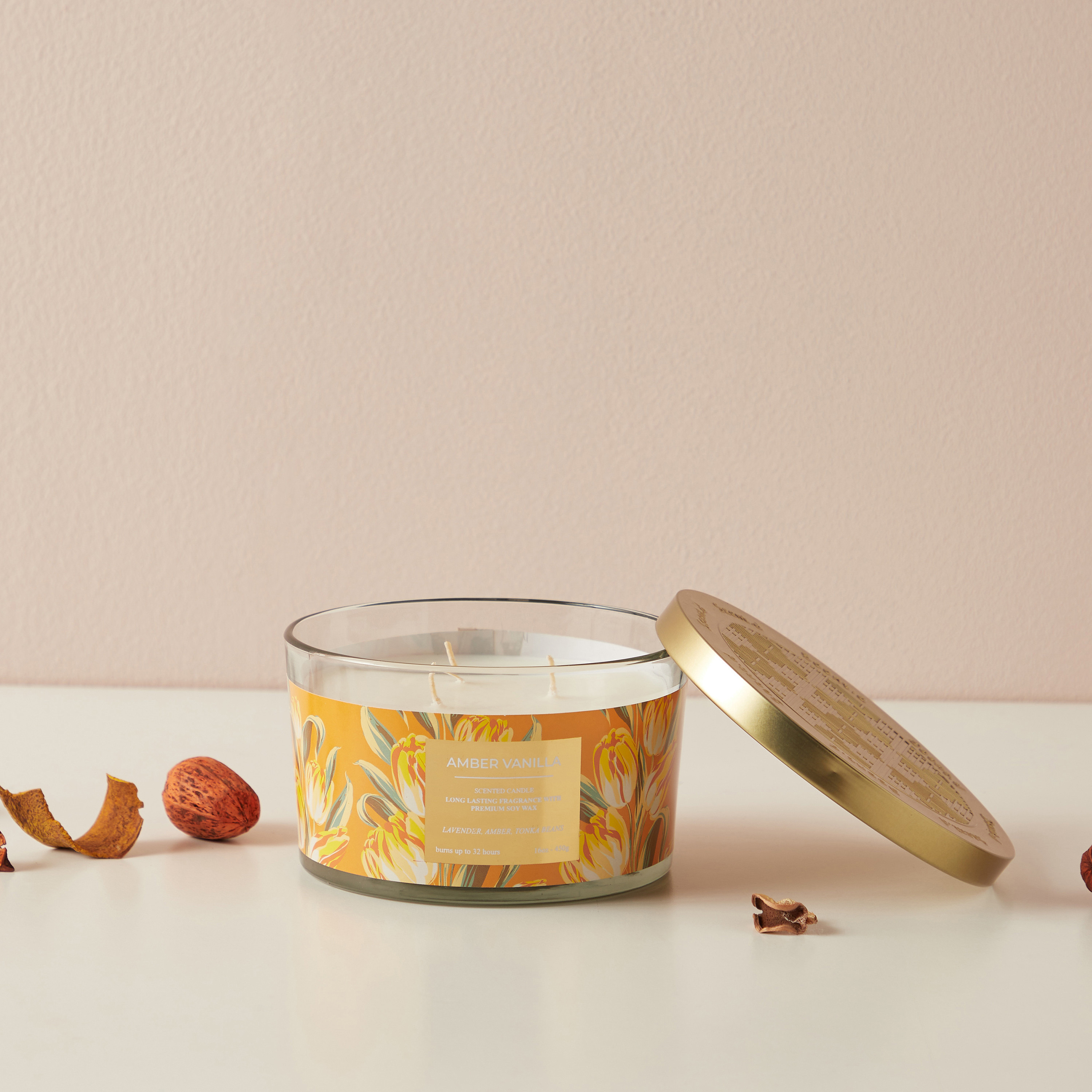 Scent.d Fresh Cotton 3-Wick Jar Candle - 450 gms-household-homefragrance-candles-image-1
