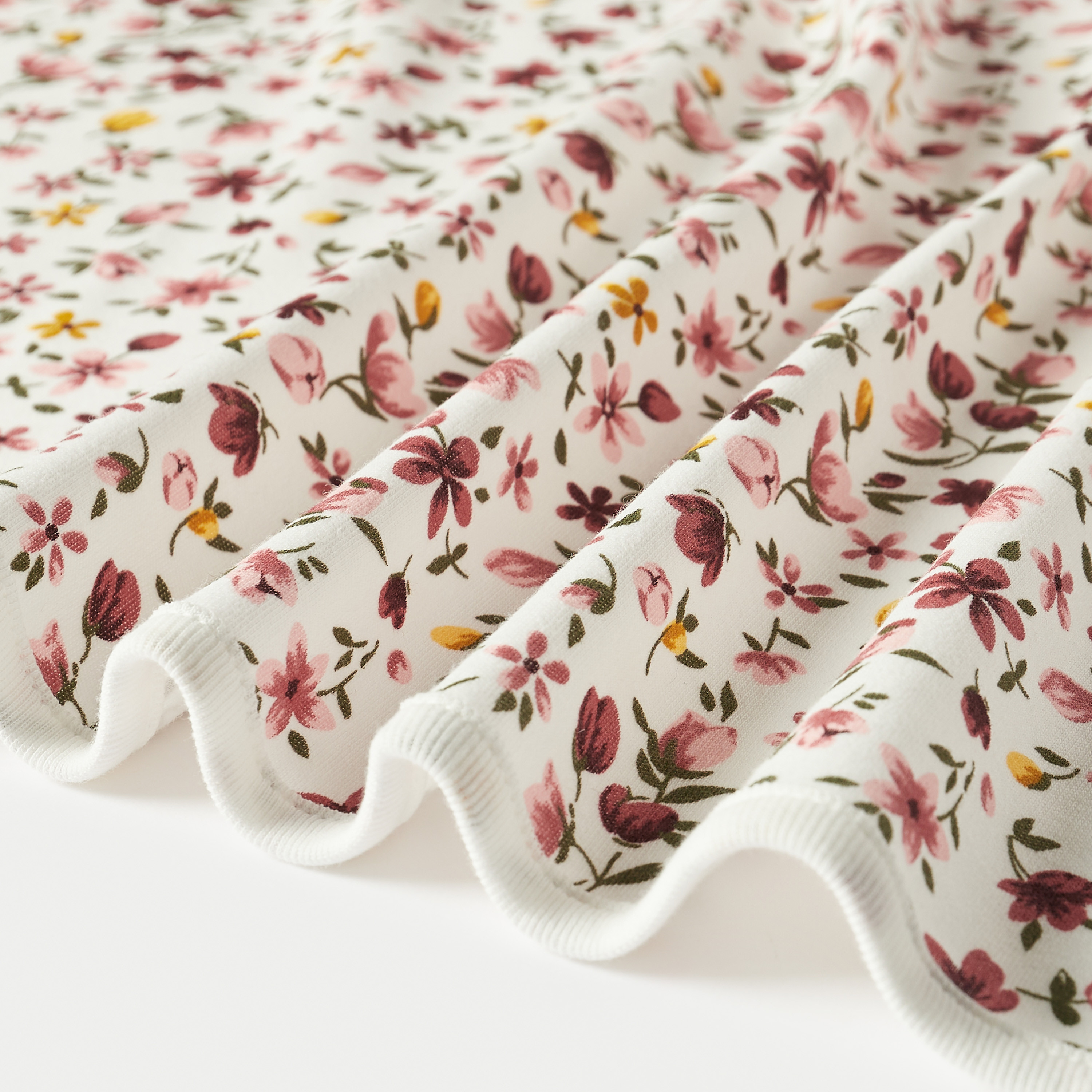 Juniors Floral Print Receiving Blanket - 70x70 cm-baby-nursery-blanketsandswaddles-receivingblankets-image-3