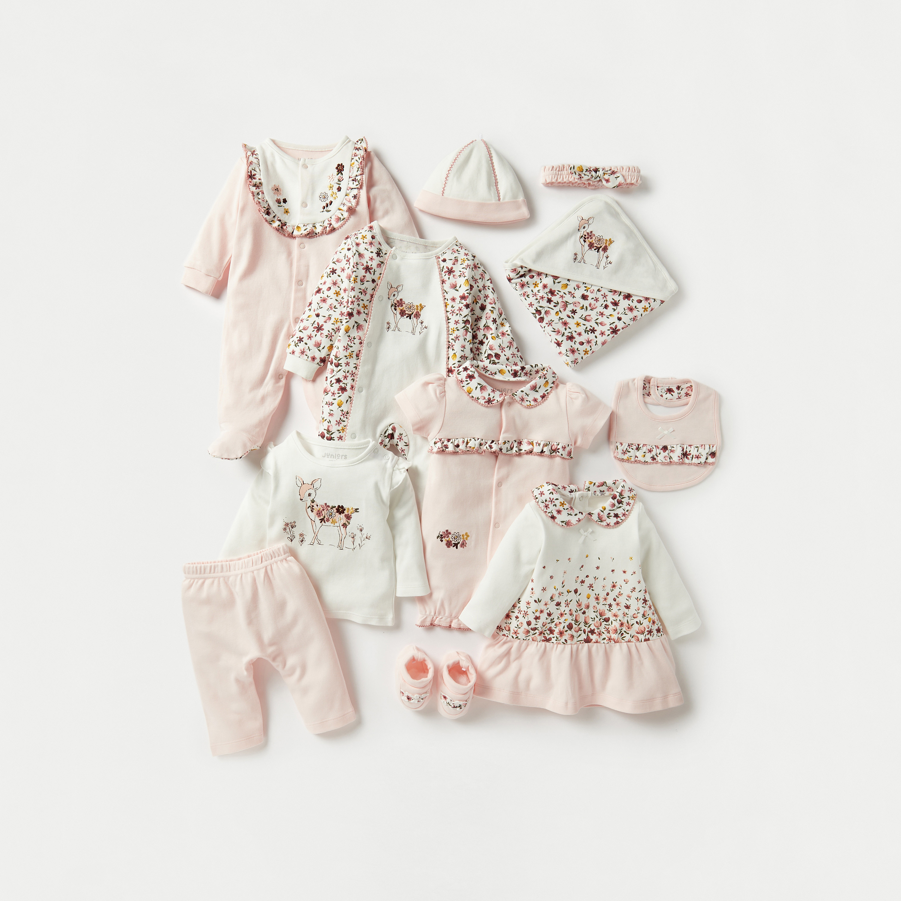 Juniors Floral Print Receiving Blanket - 70x70 cm-baby-nursery-blanketsandswaddles-receivingblankets-image-4