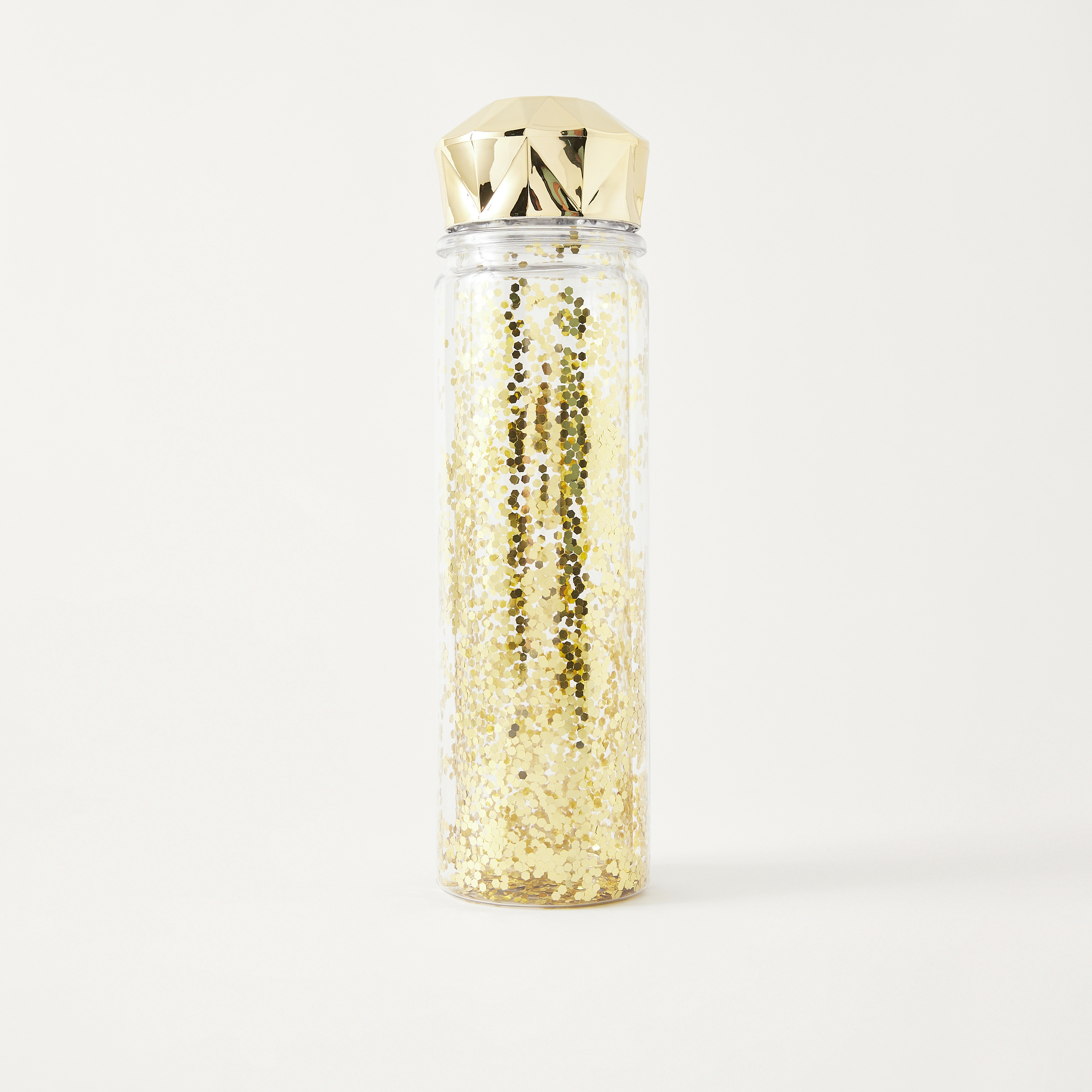 Glitter Embellished Double Wall Water Bottle - 550 ml-school-waterbottles-image-1