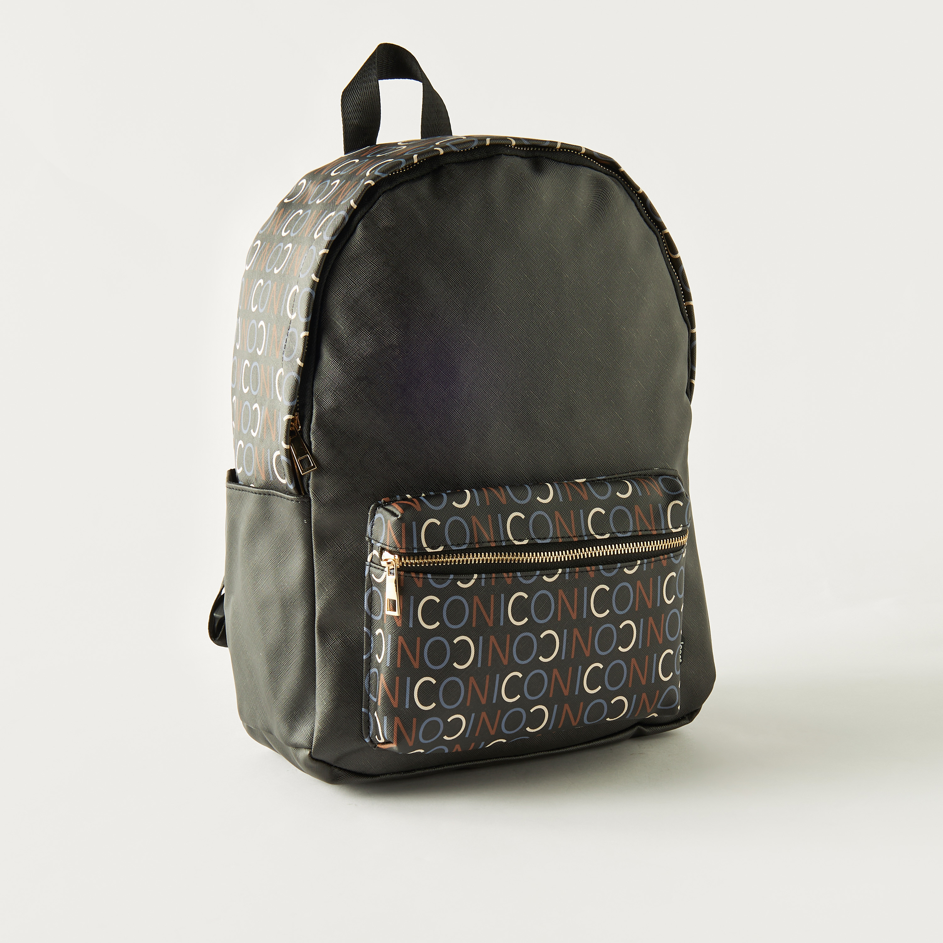 Typography Print Backpack with Adjustable Shoulder Straps - 28x40x15 cms-women-bagsandwallets-backpacks-image-4