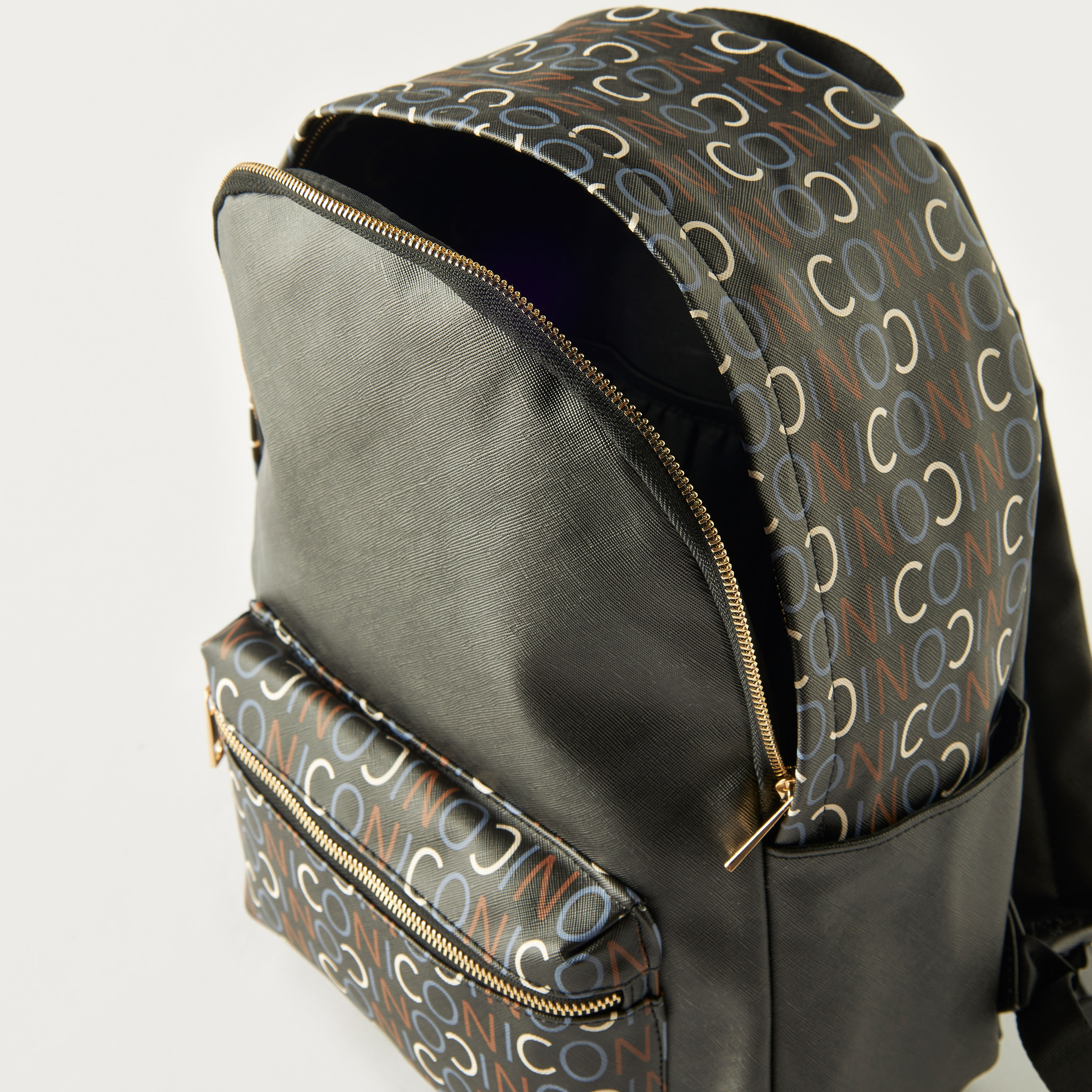 Typography Print Backpack with Adjustable Shoulder Straps - 28x40x15 cms-women-bagsandwallets-backpacks-image-6