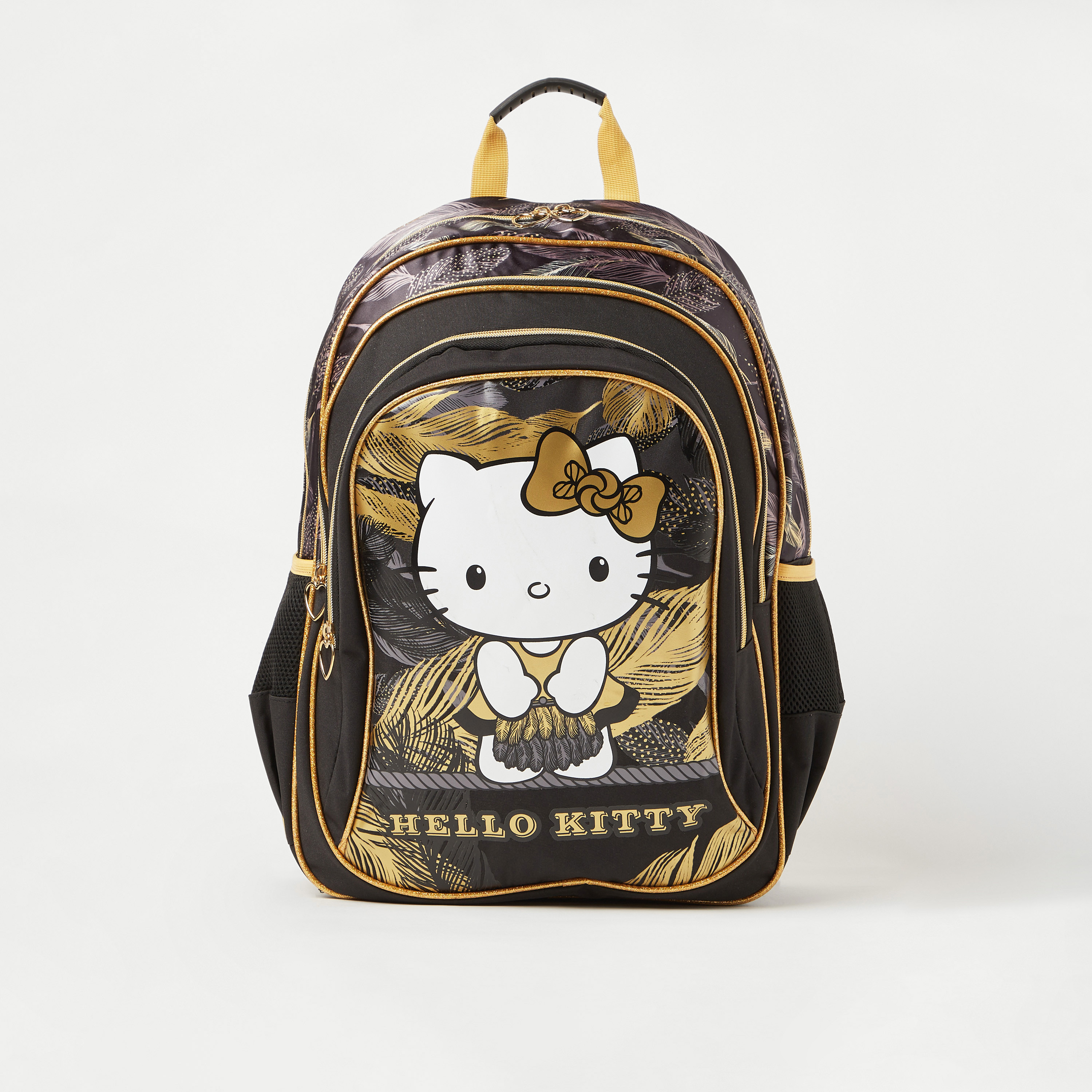 Hello Kitty Foil Print Backpack with Adjustable Shoulder Straps 18 inches