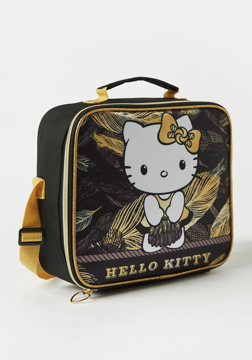 Hello Kitty Print Insulated Lunch Bag with Adjustable Trolley Belt-Lunch Bags-image-0
