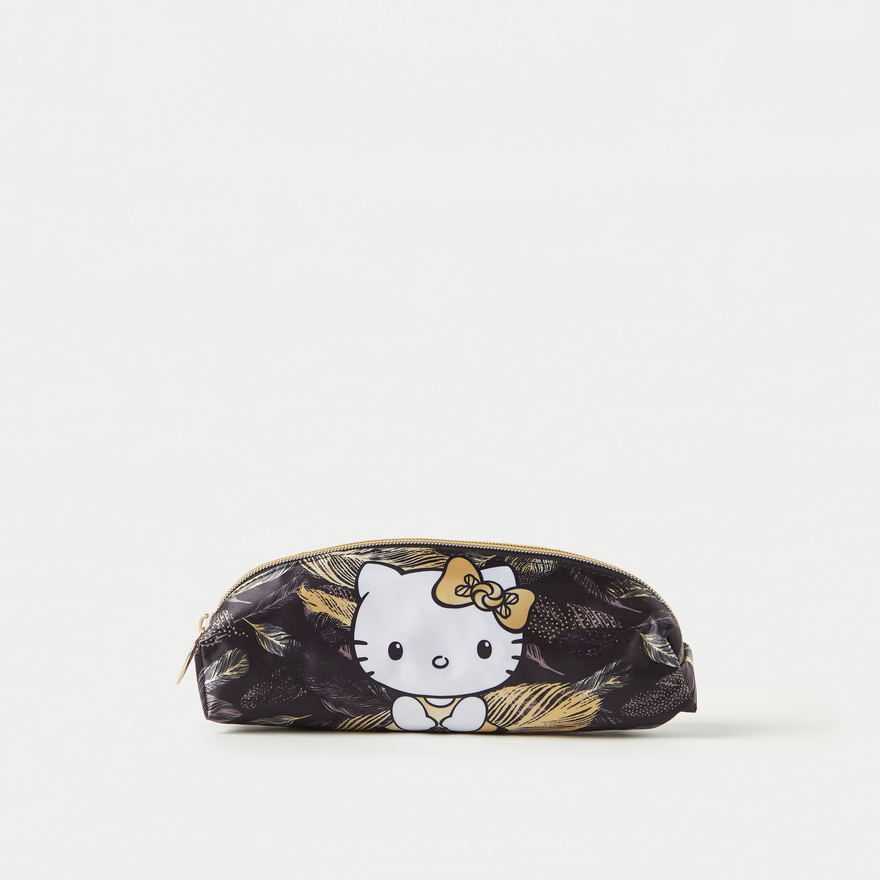 Hello Kitty Print Pencil Pouch with Zip Closure-school-stationery-pencilcases-image-1