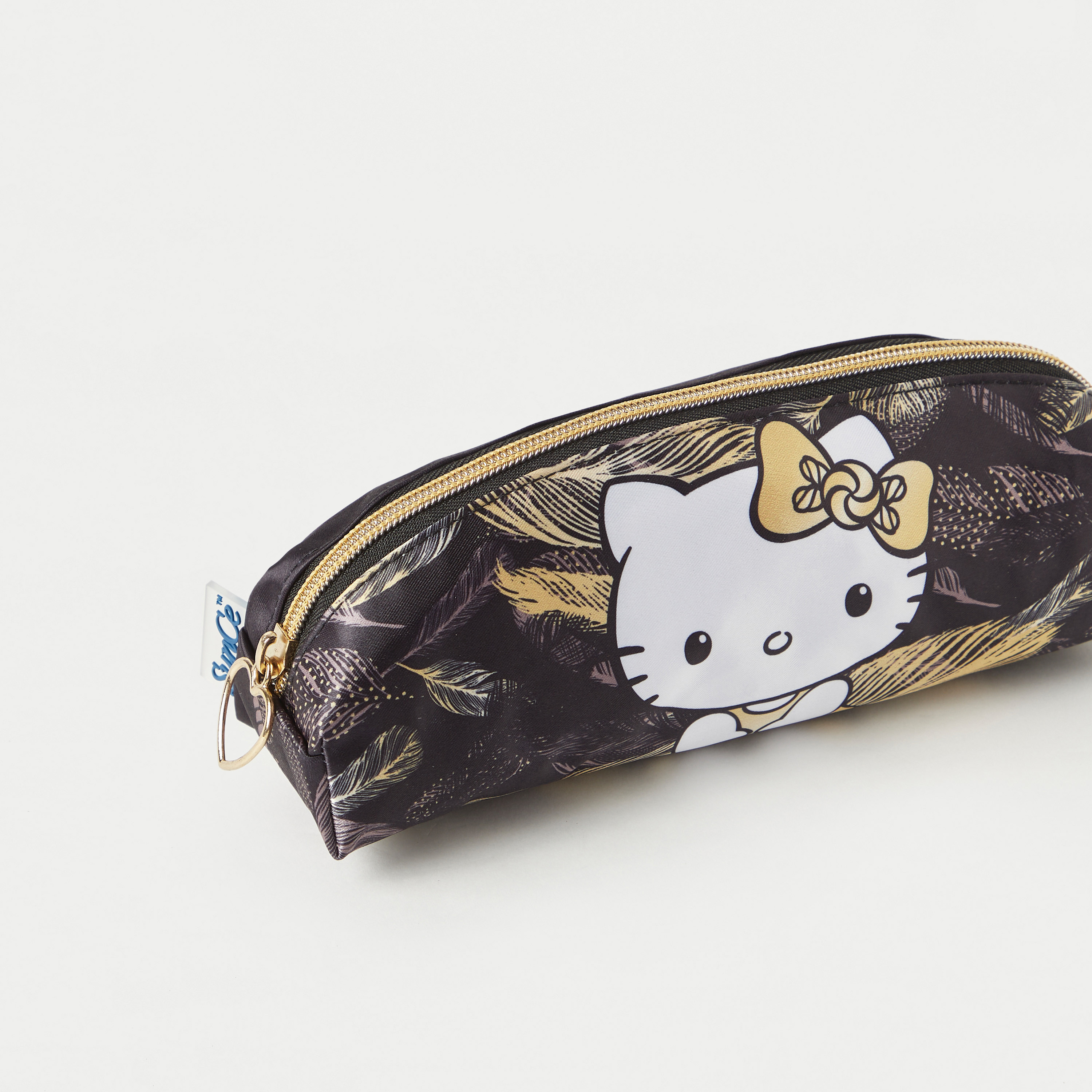 Hello Kitty Print Pencil Pouch with Zip Closure-school-stationery-pencilcases-image-3