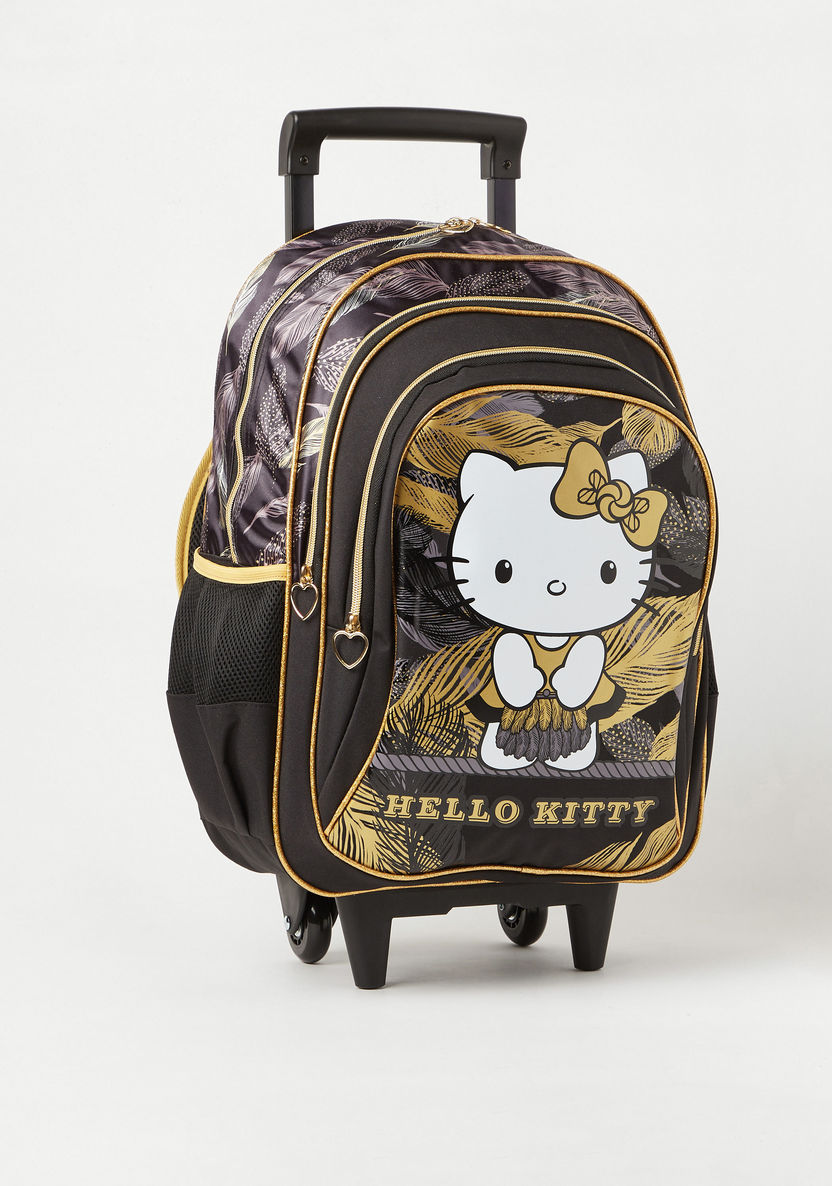 Hello Kitty Print Trolley Backpack - 18 inches-Trolleys-image-1