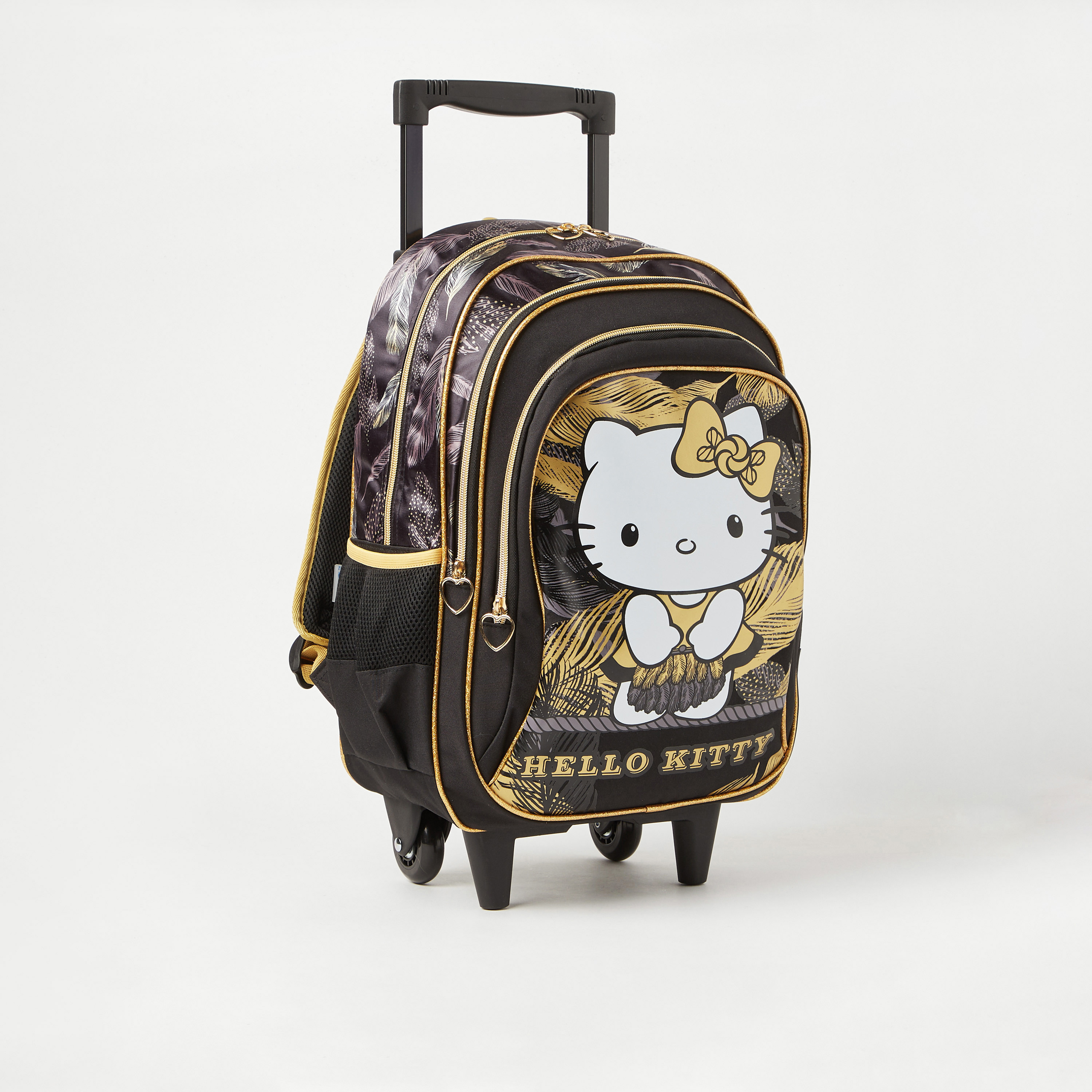 Hello Kitty Printed Trolley Backpack with Retractable Handle - 16 inches-school-bagsandbackpacks-trolleybags-image-2