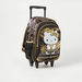 Hello Kitty Printed Trolley Backpack with Retractable Handle - 16 inches-Trolleys-thumbnailMobile-1