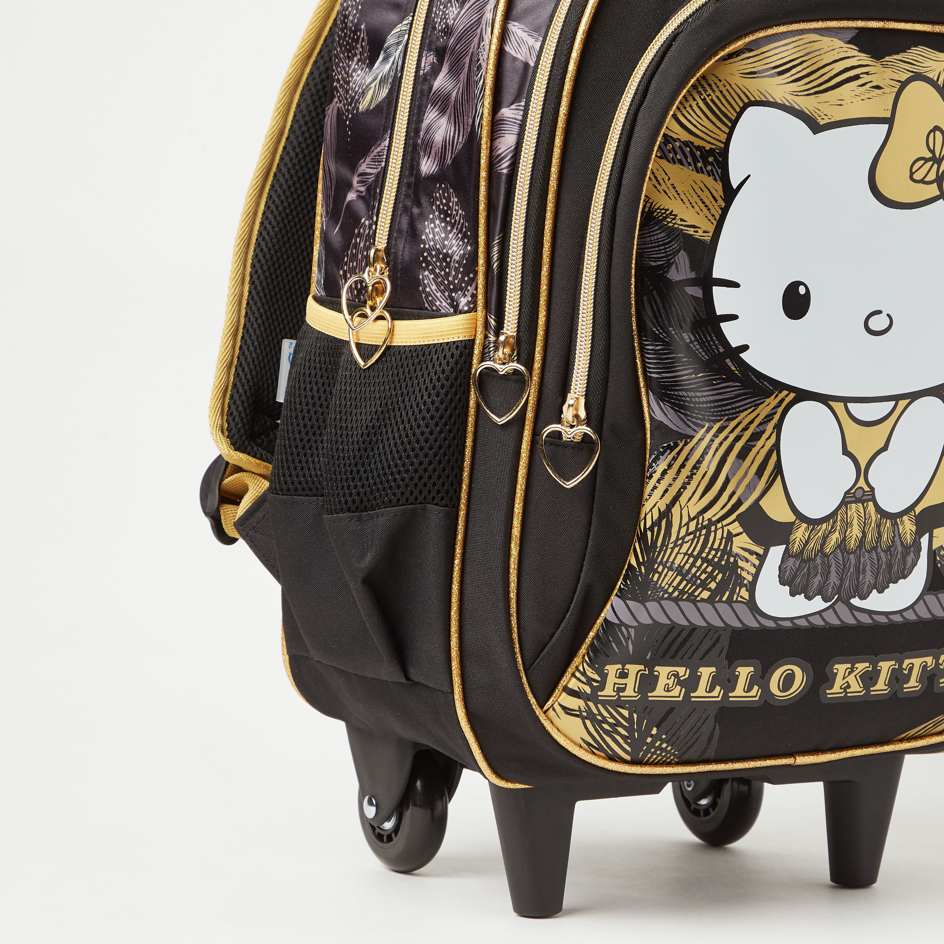 Hello Kitty Printed Trolley Backpack with Retractable Handle - 16 inches-school-bagsandbackpacks-trolleybags-image-3
