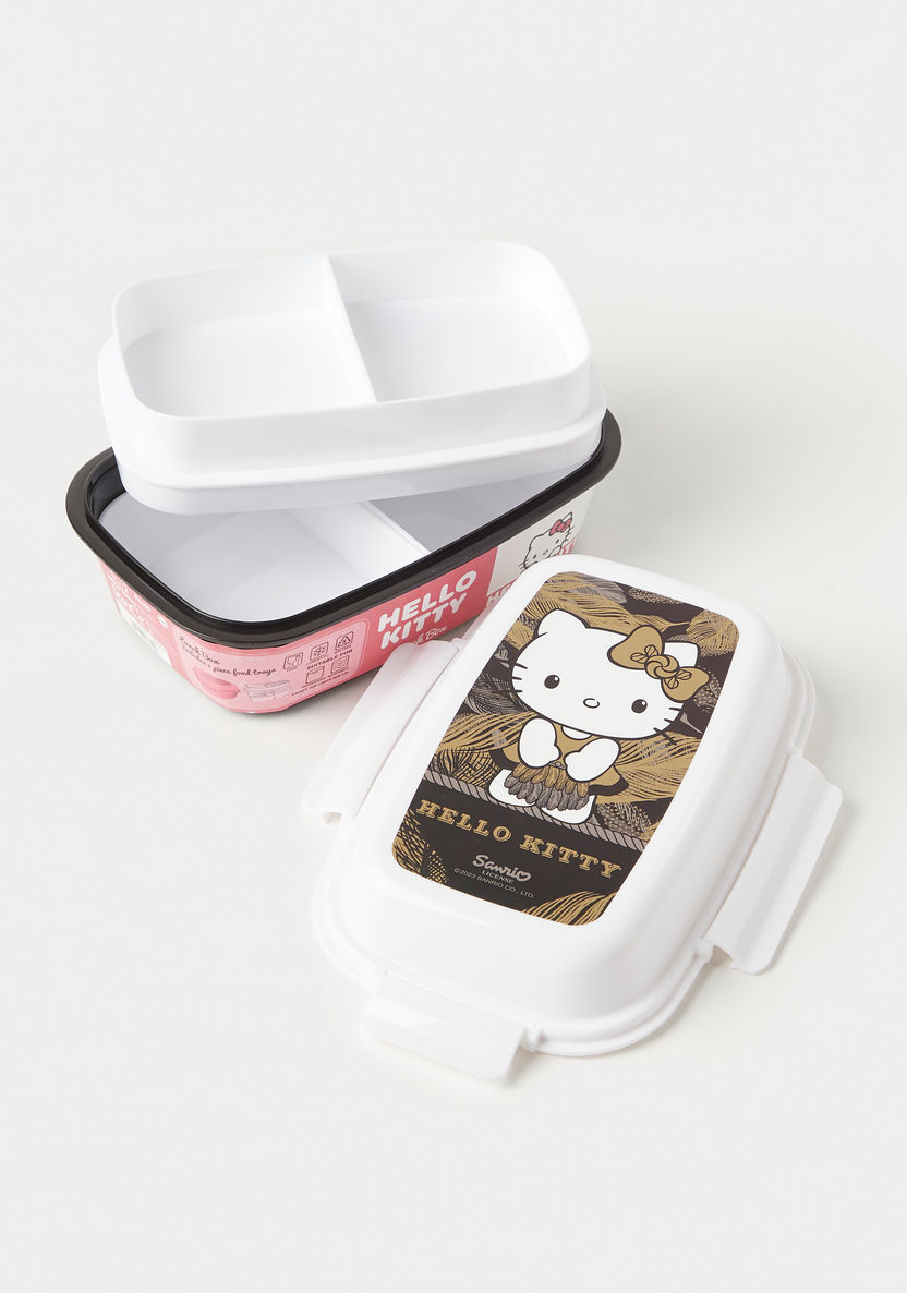 Hello Kitty Printed 4-Tray Lunch Box with Clip-Lock Lid-Lunch Boxes-image-2