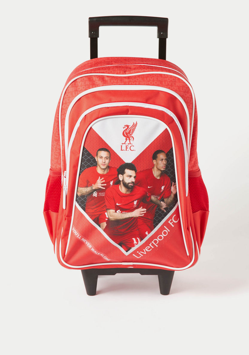 Liverpool Printed Trolley Backpack with Retractable Handle - 18 inches-Trolleys-image-0