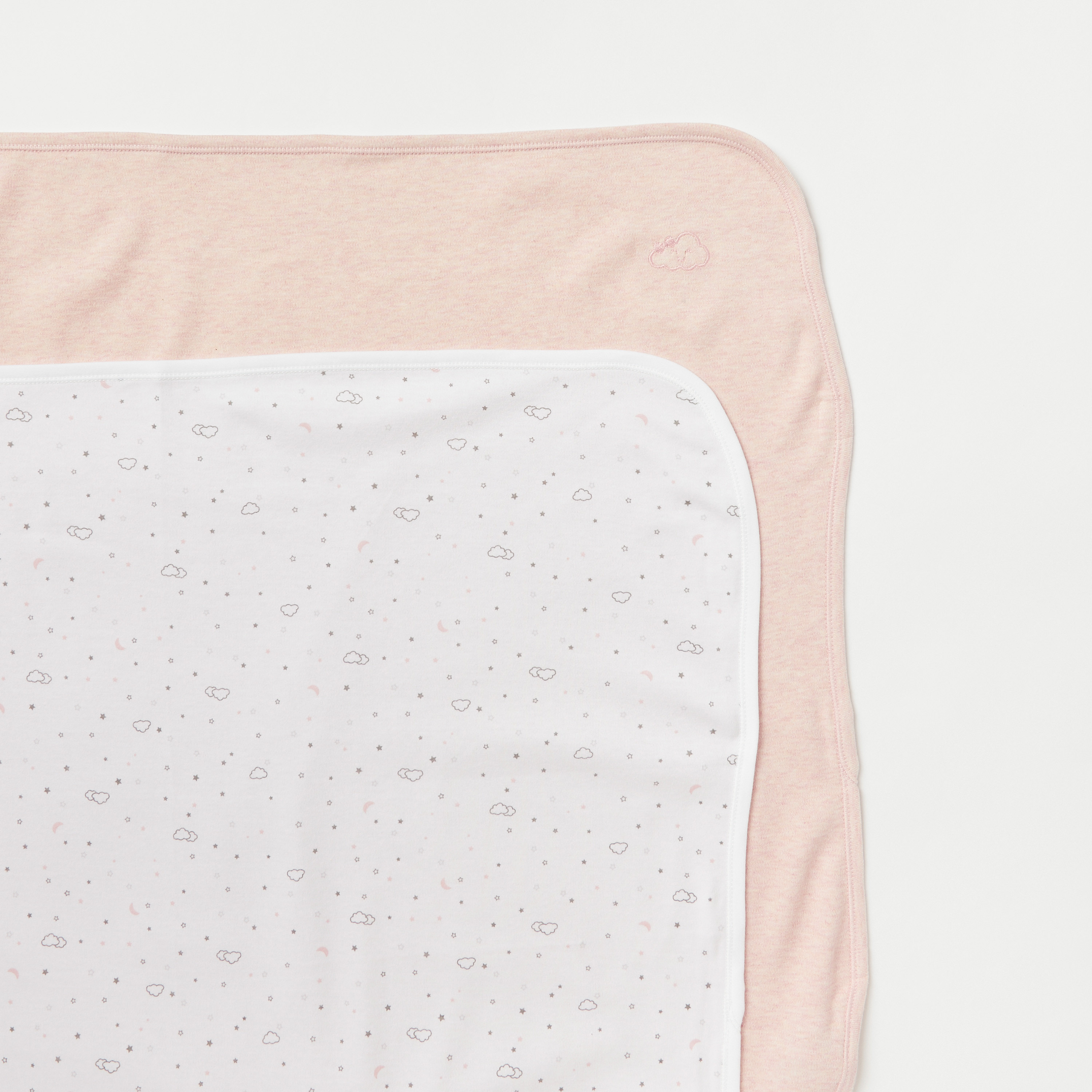 Juniors 2-Piece Assorted Receiving Blanket Set - 70x70 cm-baby-nursery-blanketsandswaddles-receivingblankets-image-2