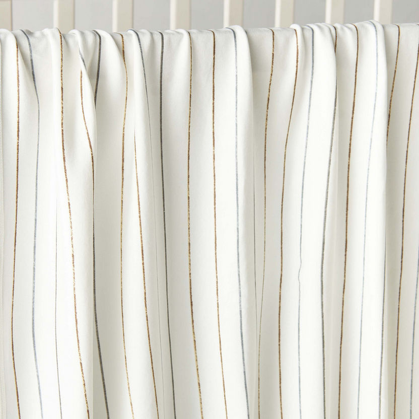 Juniors Striped Receiving Blanket - 70x70 cm-Receiving Blankets-image-1