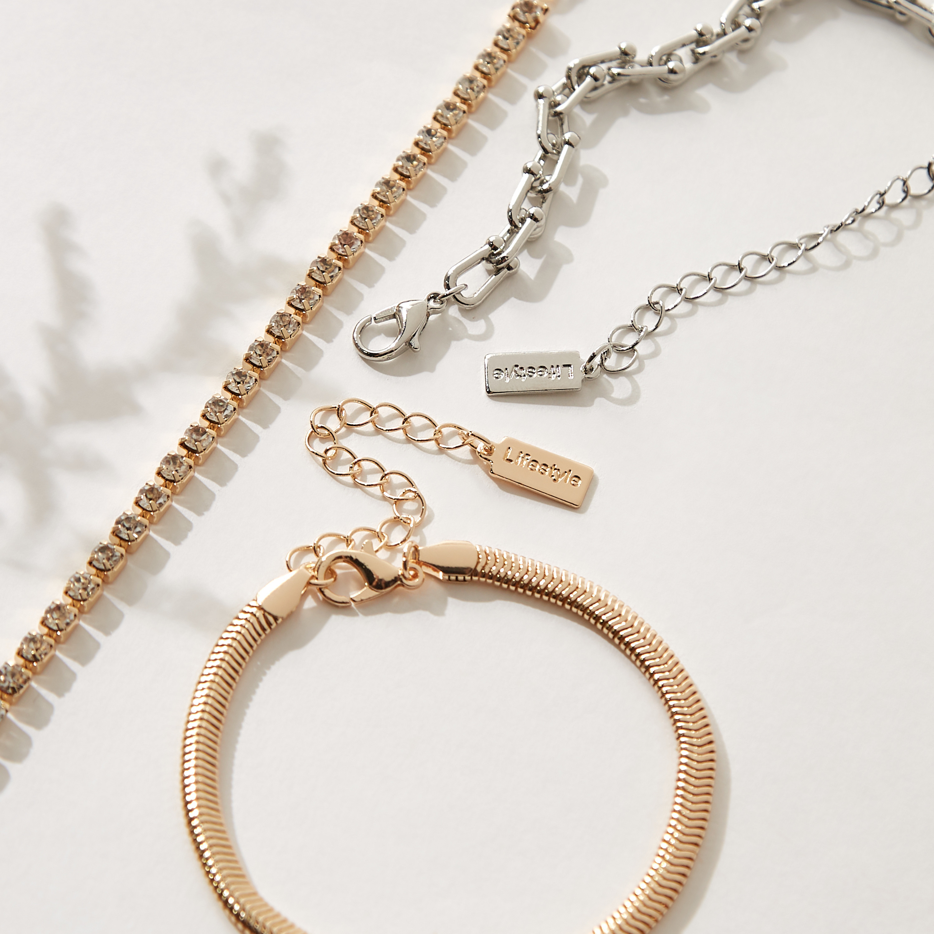 خلخال بمشبك إغلاق - طقم 3 قطع متنوّعة-women-watchesandjewellery-jewellery-anklets-image-4